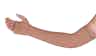Medline Protective Arm Sleeves, NONSLEEVET, Beige, Yellow Stripe (16.5" L X 11" Circ.) - 1 Pair