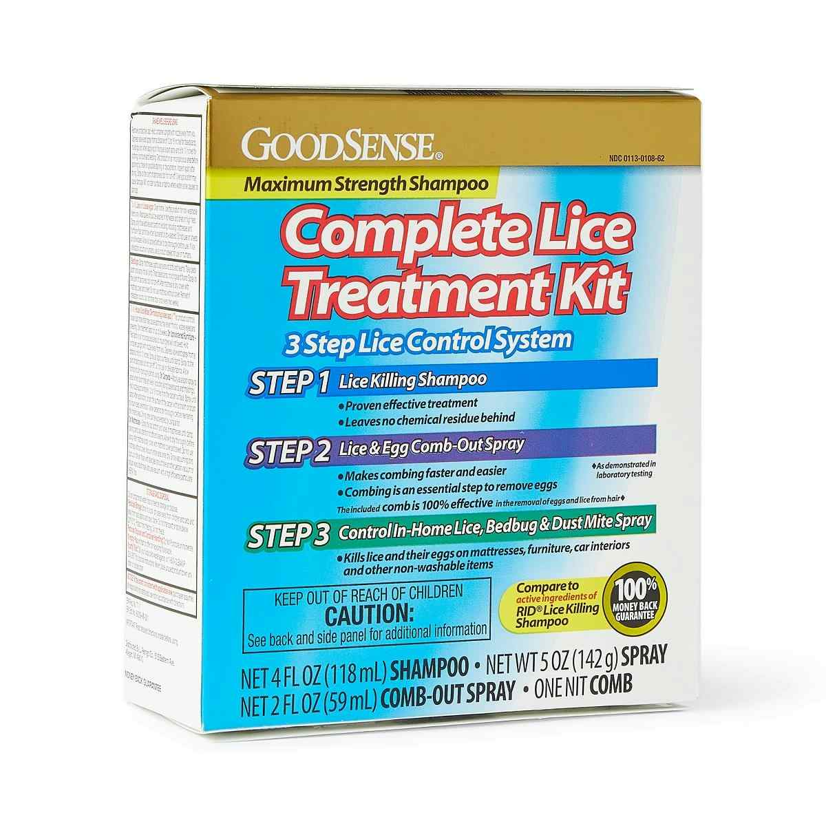 GoodSense Complete Lice Treatment Kit, OTC010162, 1 Kit