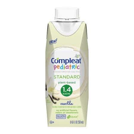 Nestle Compleat Pediatric Standard Tube Feeding Formula, Vanilla Flavor, 8.45 oz. , 00043900103563, 1.4 Cal - Case of 24