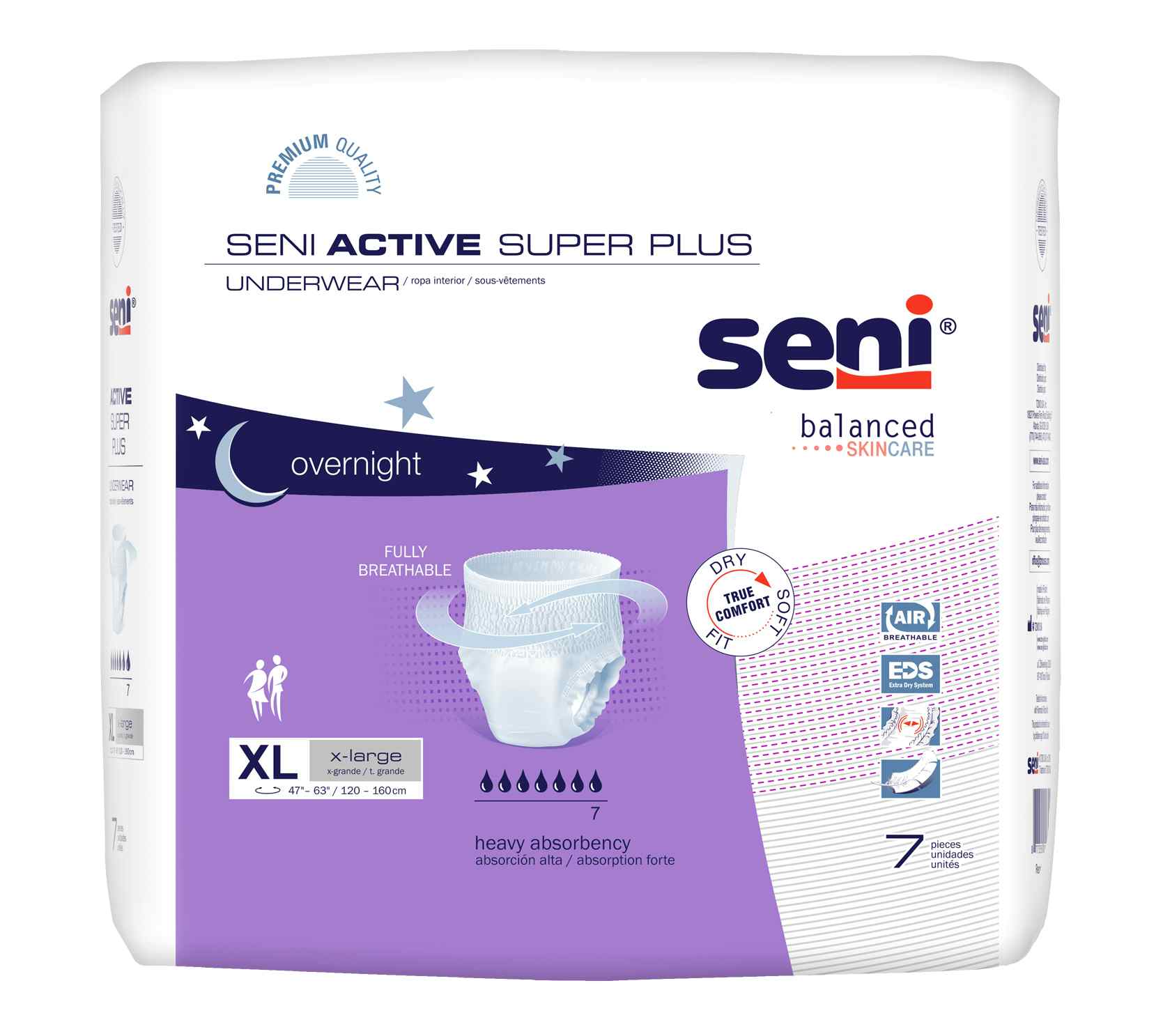 Seni Active Super Plus Disposable Underwear, Heavy Absorbency