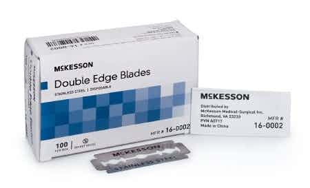 Mckesson Double Edged Razor Blades, 16-0002, Case of 1000