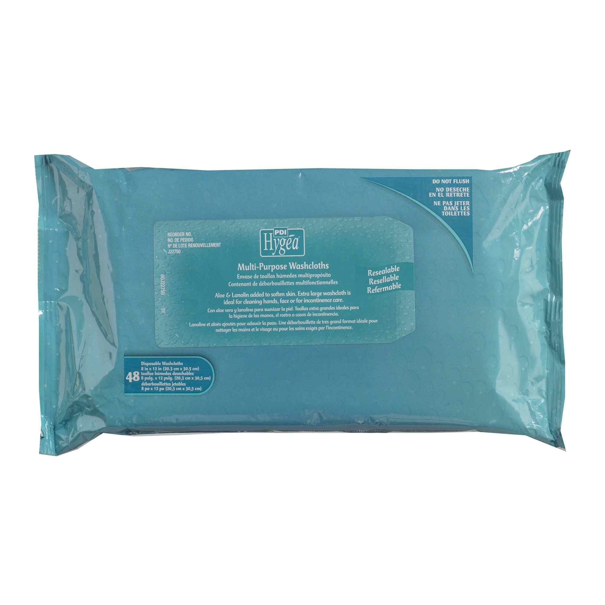 Hygea Multi-Purpose Washcloths, Scented , J22750, Pack of 48