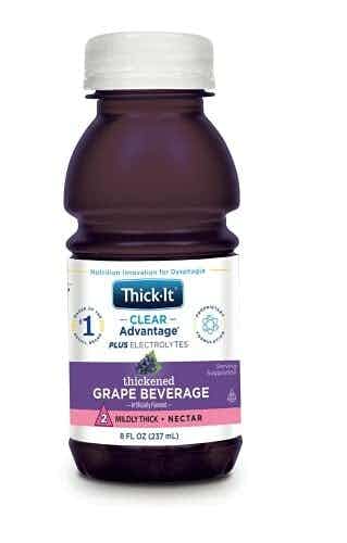 Thick-It Clear Advantage Plus Electrolytes Thickened Beverage, Grape Flavor, B102-L9044, Case of 24