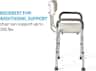 Medline Bath Bench with Back and Arms, MDS89745RAH, 1 Each