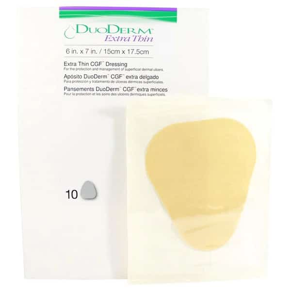 duoderm extra thin hydrocolloid dressing Dressings CGF 6" x 6" ConvaTec DuoDERM Extra Thin Control