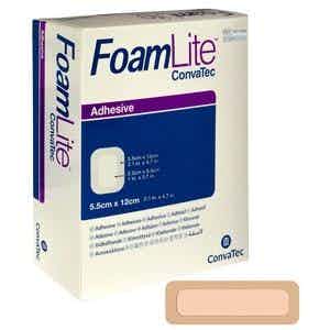 ConvaTec FoamLite Foam Adhesive Dressing, 421563, 2" X 4.8" - Box of 10