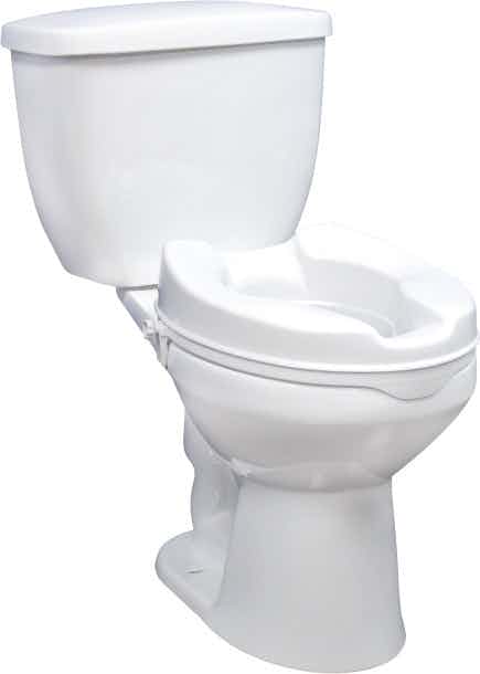 Drive Medical Raised Toilet Seat without Lid, RTL12064, 4" Height - 1 Each 