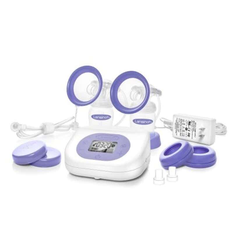 Lansinoh Smartpump 2.0 Double Electric Breast Pump Starter Set, 53216, 1 Set