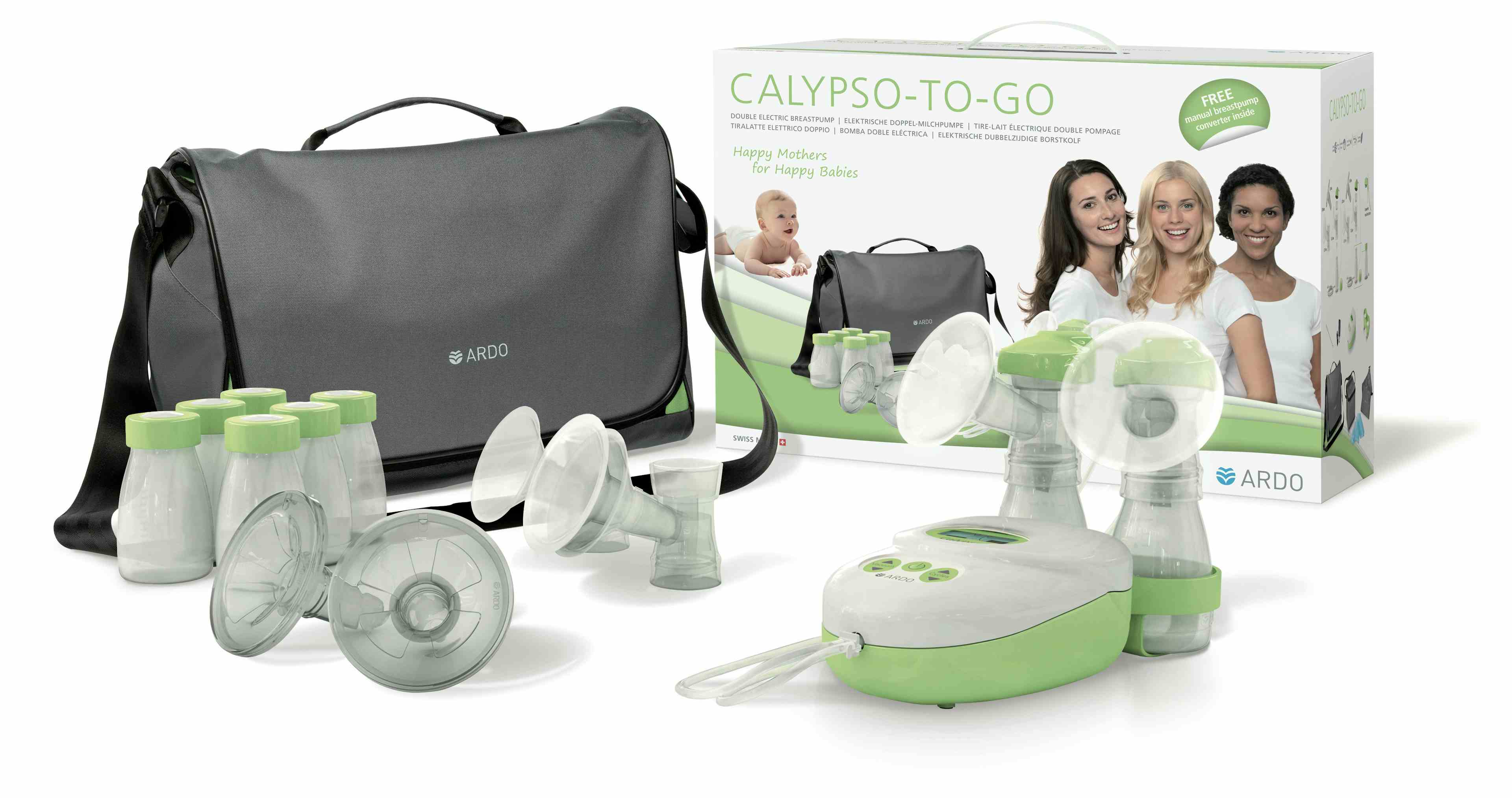 Ardo Medical Calypso-To-Go Double Electric Breast Pump, 6300243, 1 Set