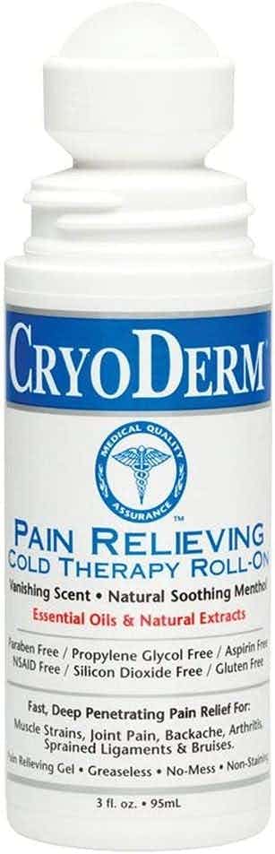 CryoDerm Pain Relieving Cold Therapy Gel, CRYODERM 3OZ ROLL-ON, 3 oz - Roll On - 1 Bottle