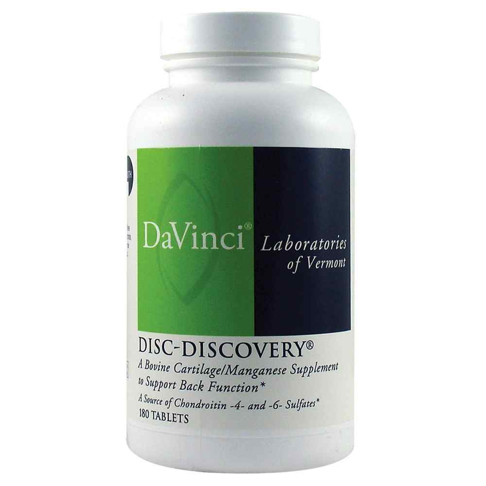 DaVinci Labs Disc-Discovery Cartilage and Manganese Supplement, 180 Tablets