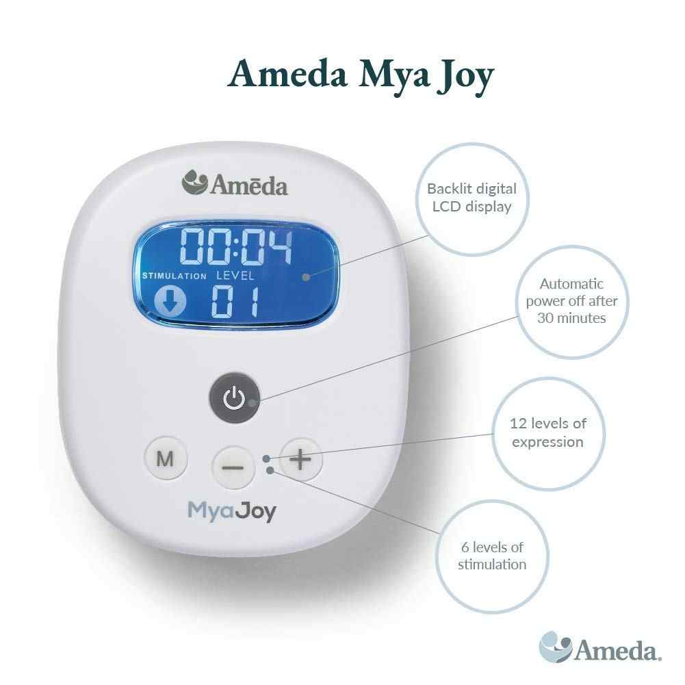 Ameda Mya Joy Double Electric Breast Pump with Tote & Accessories