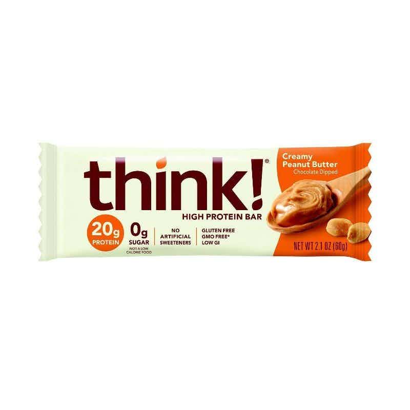 think! High Protein Creamy Peanut Butter Bars
