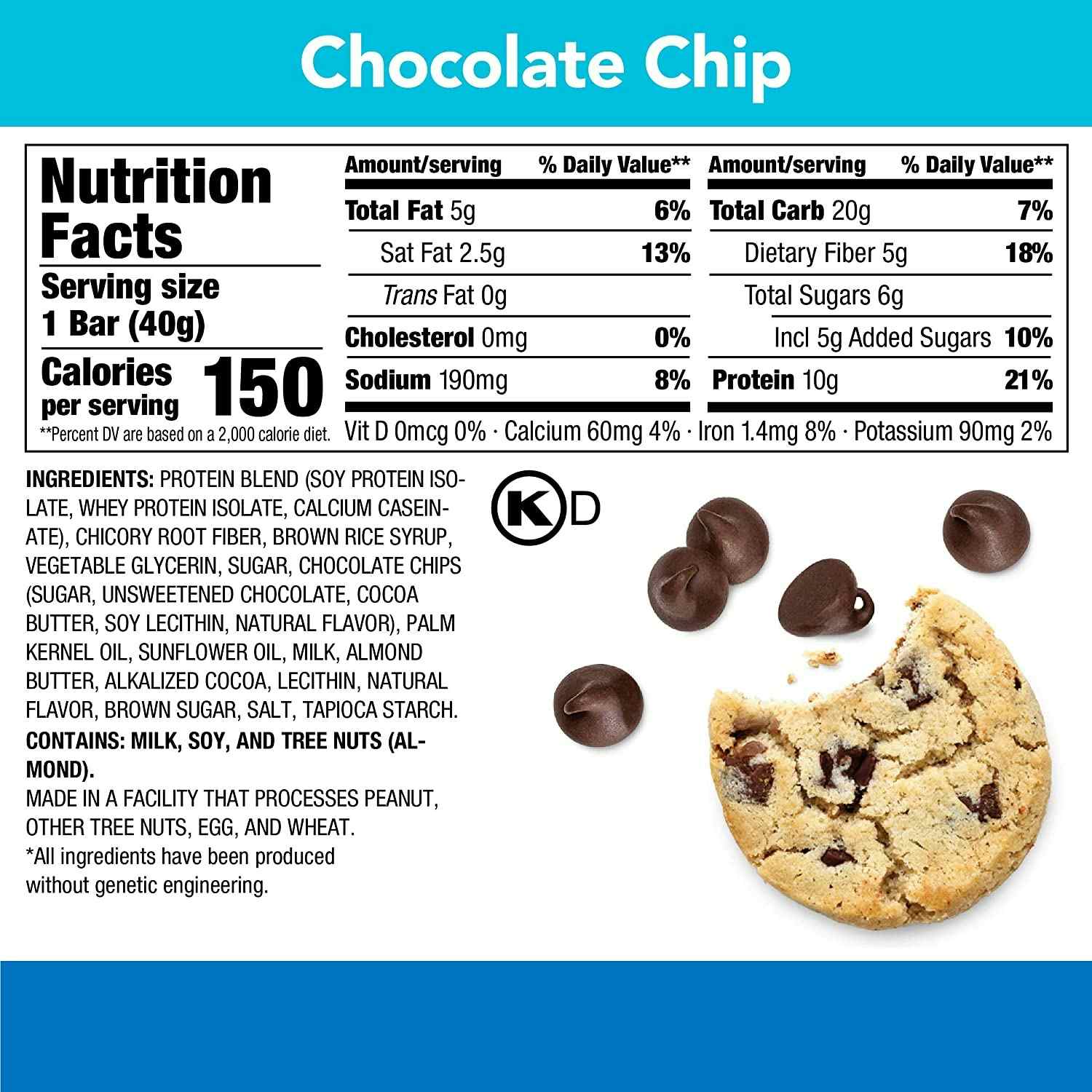 think! Protein + 150 Calorie Chocolate Chip Bars