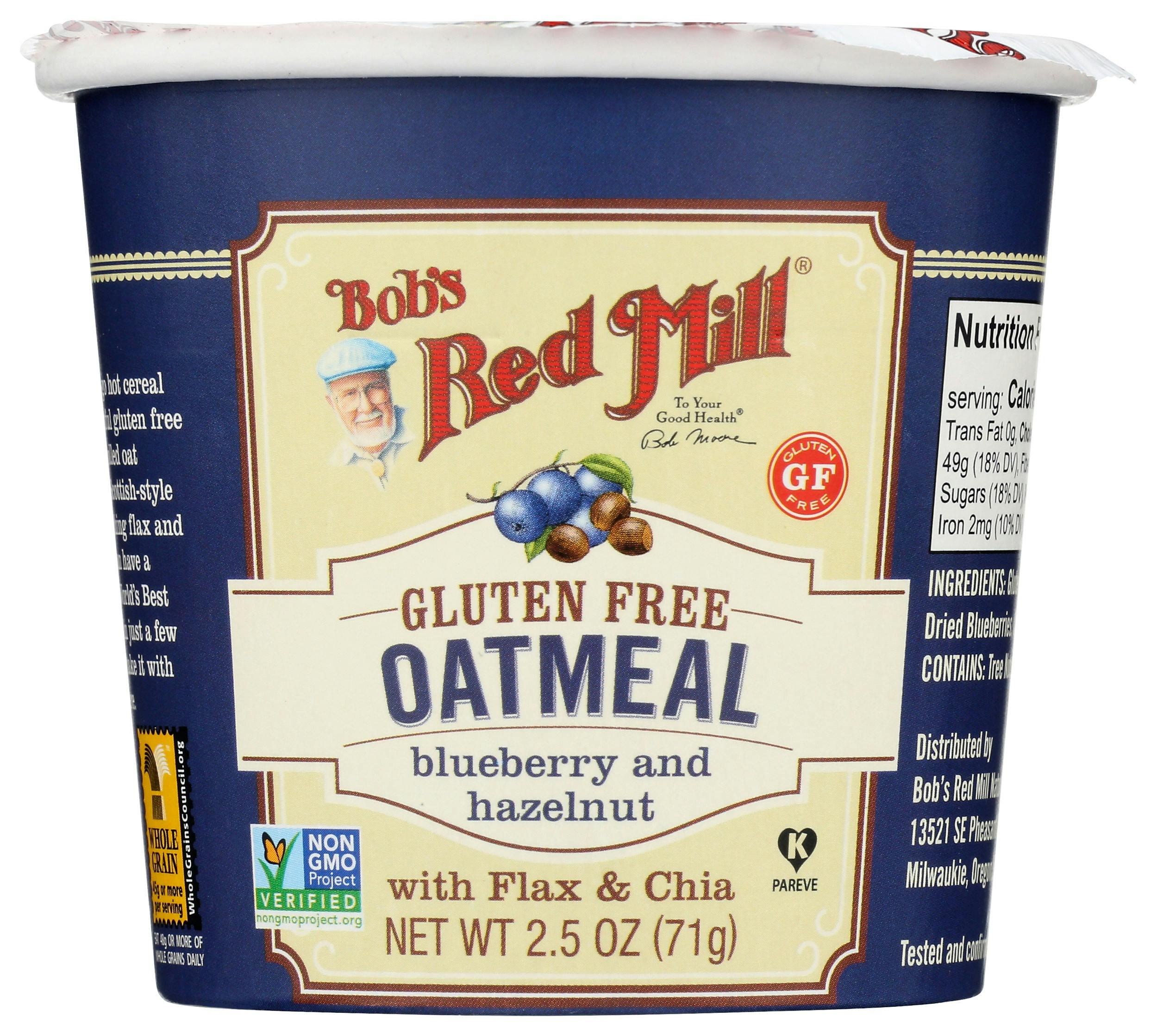 Bob's Red Mill Gluten Free Blueberry Hazelnut Oatmeal Cup