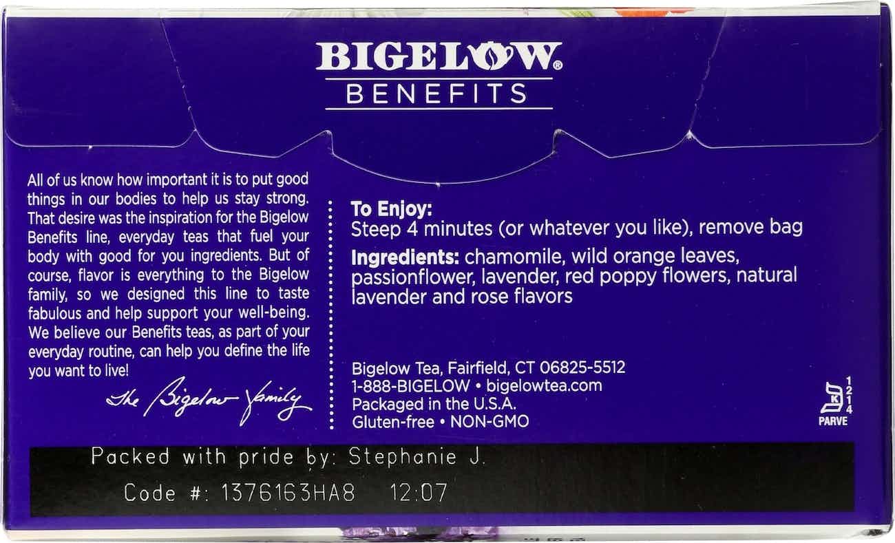 Bigelow Benefits Chamomile & Lavender Herbal Tea