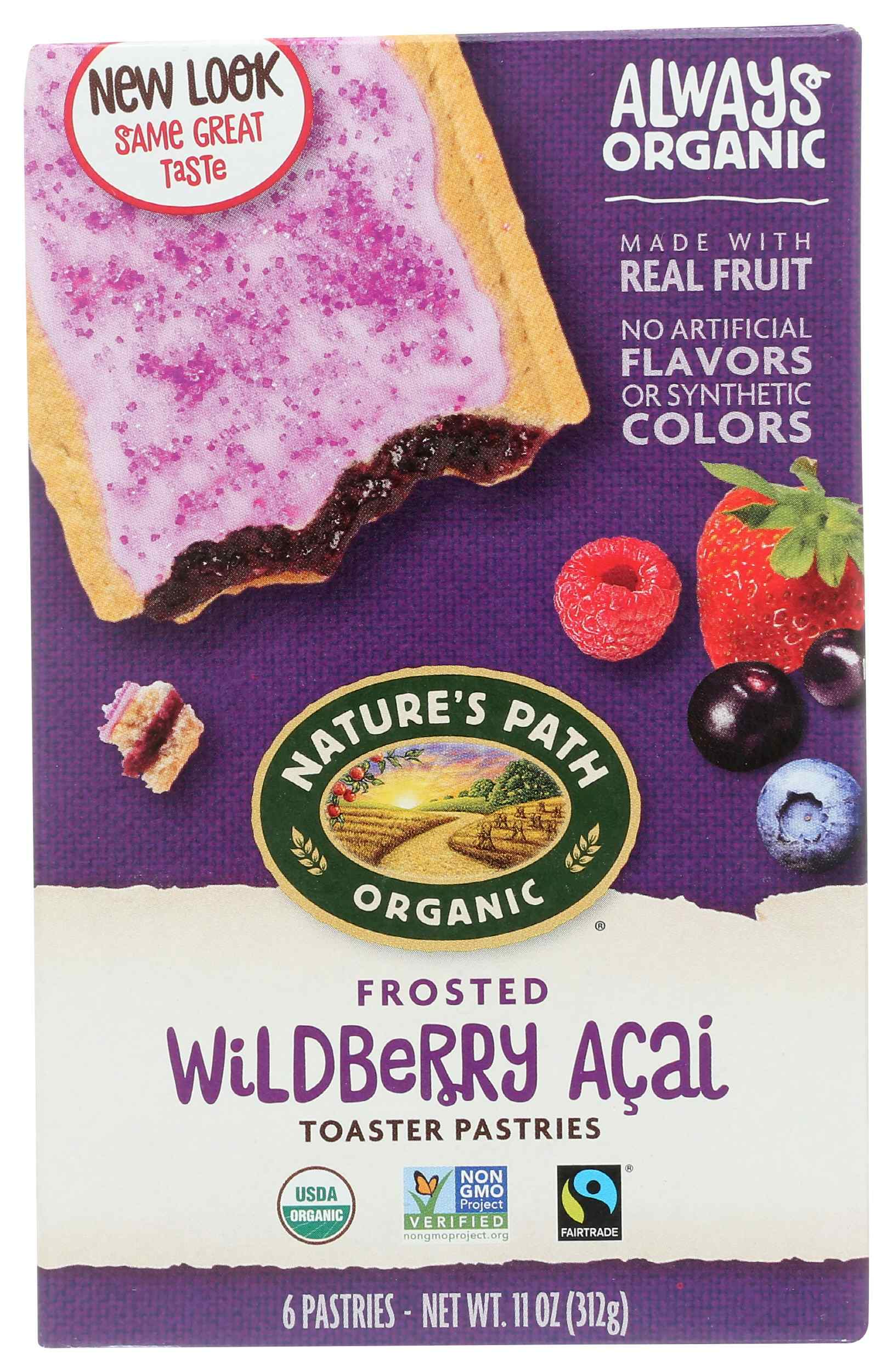 Nature's Path Frosted Wildberry Acai Toaster Pastries