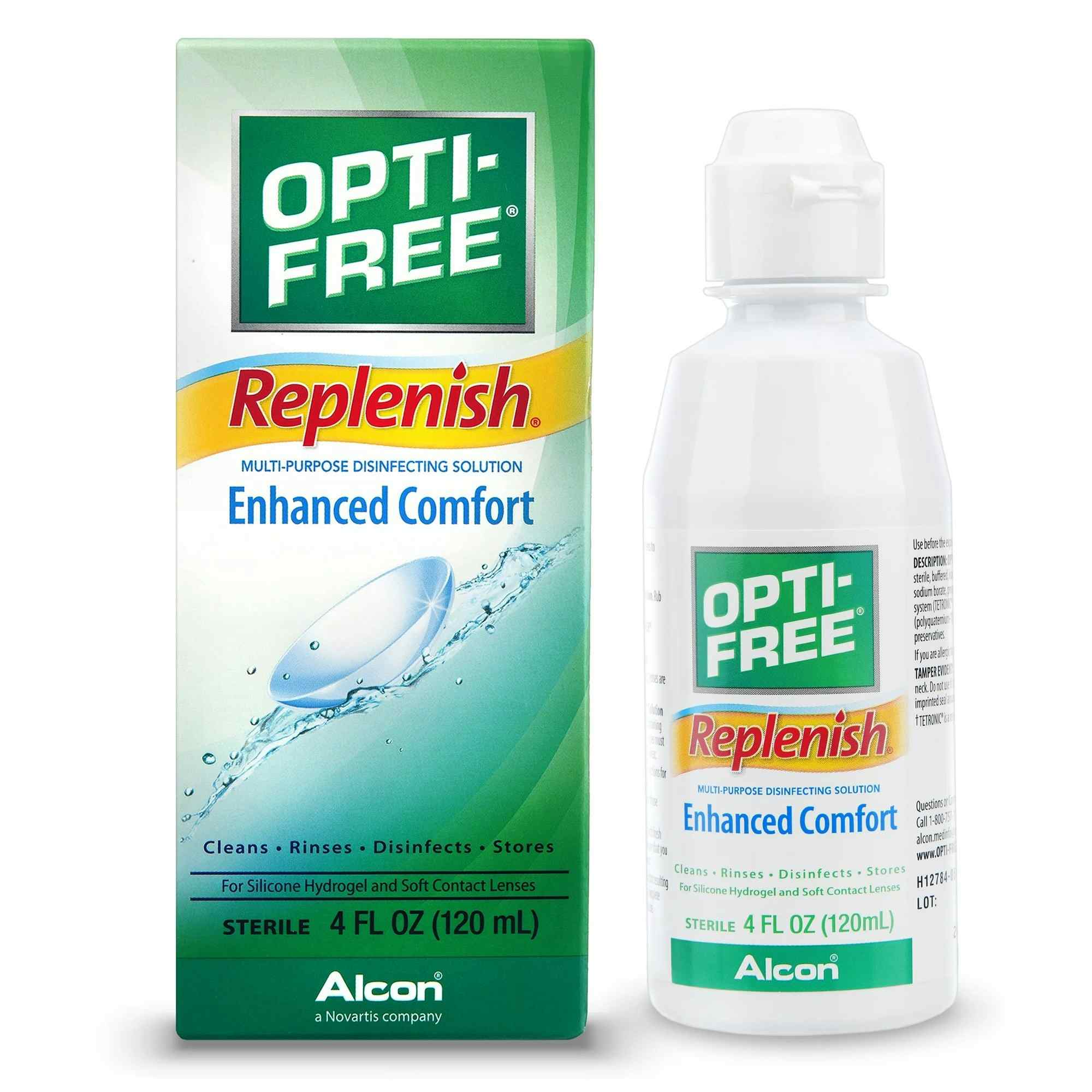 Opti-Free Replenish Contact Lens Solution, 4 oz.