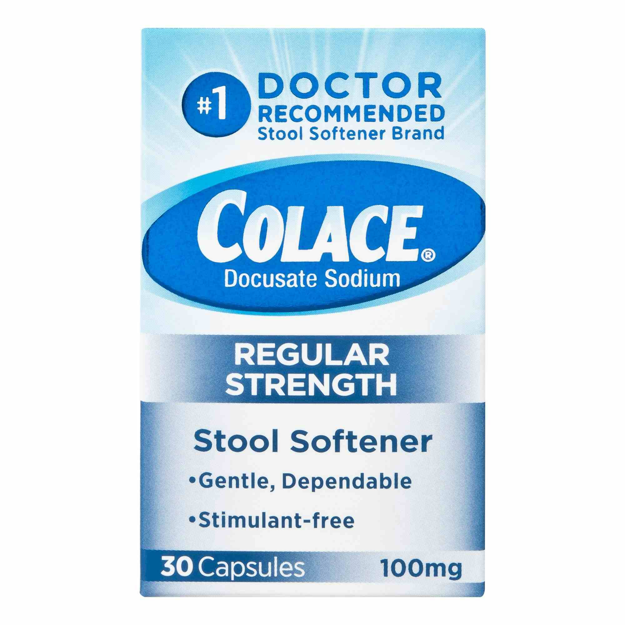 Colace Docusate Sodium Regular Strength Stool Softener