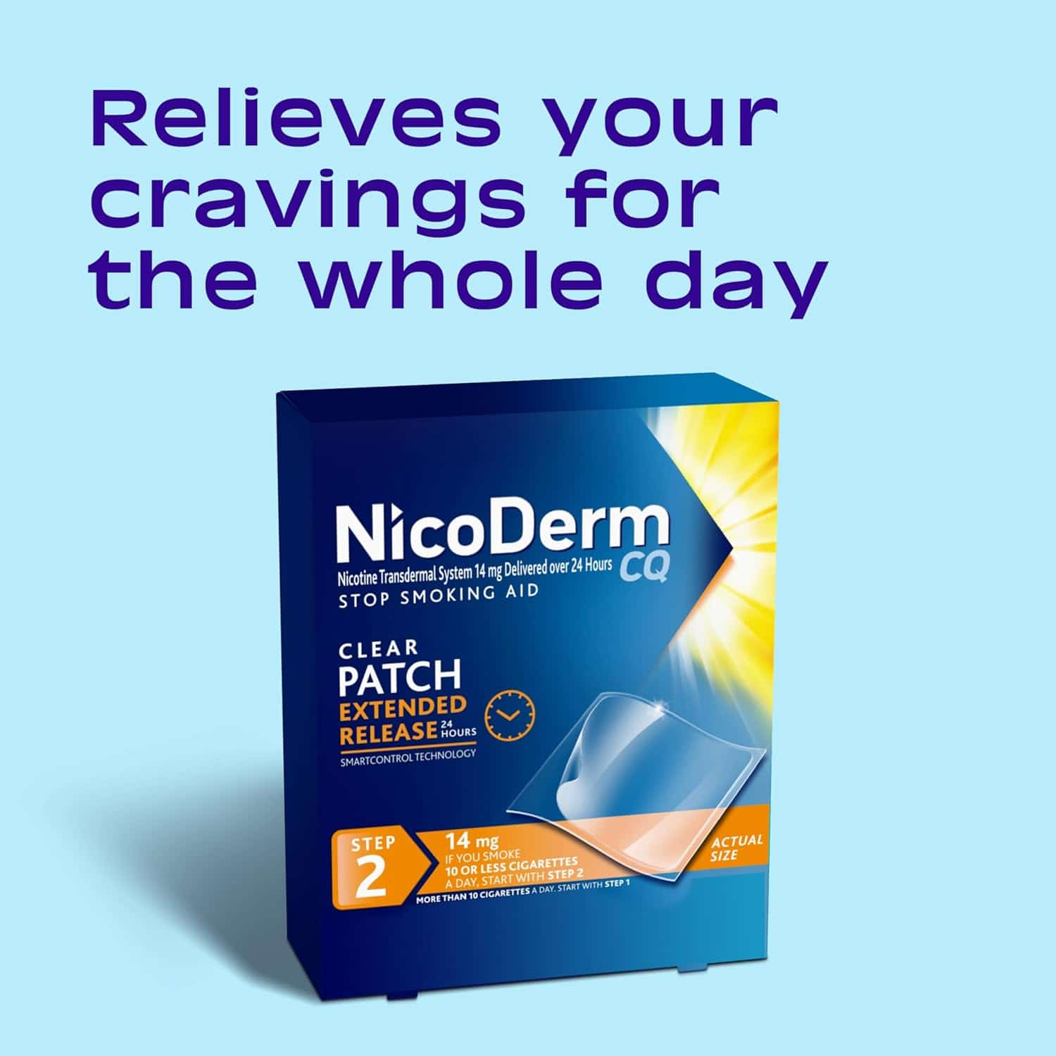 14 mg patch is how many cigarettes NicoDerm CQ Nicotine Step 2 - 14mg 14 mg nicotine patch equivalent