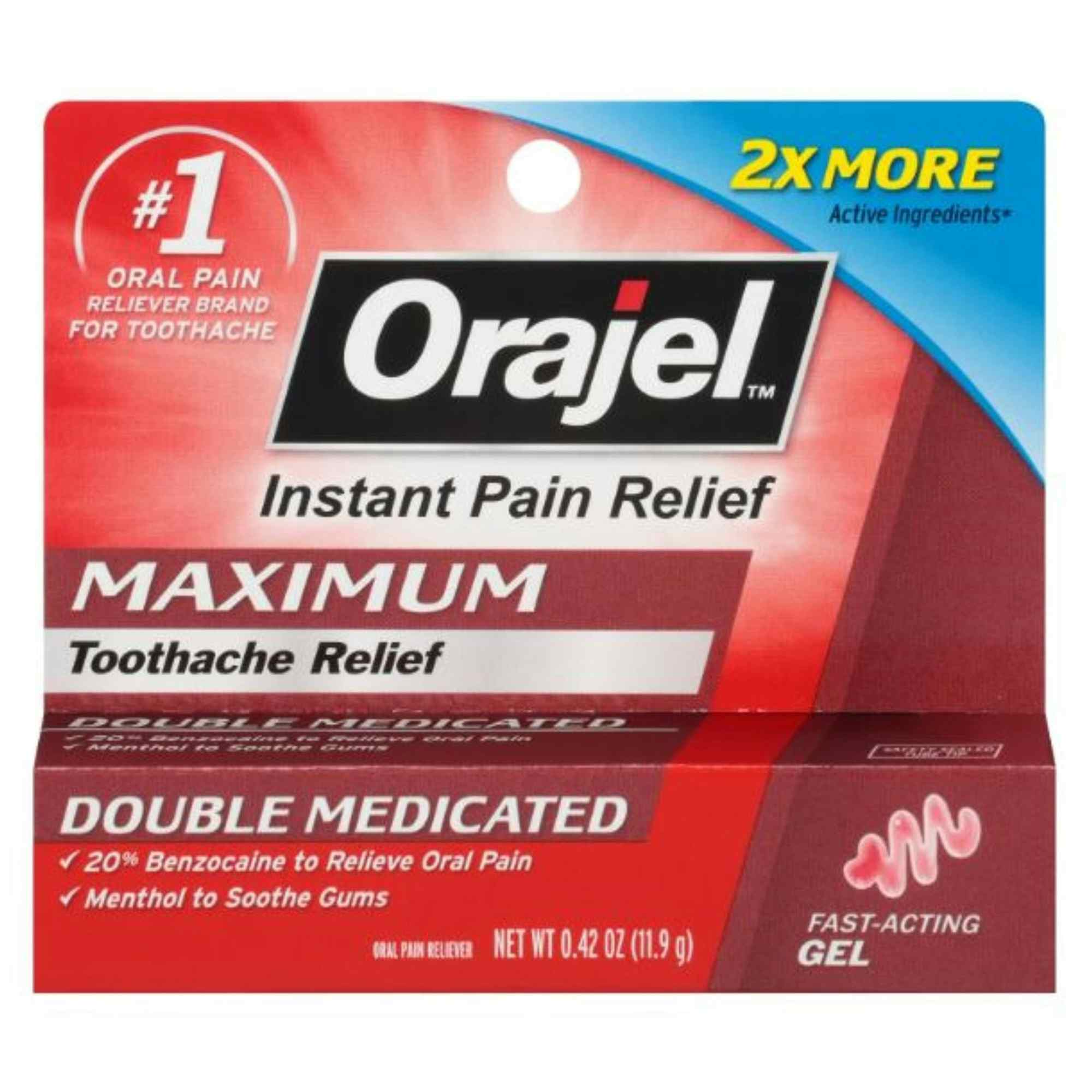Orajel Maximum Double Medicated Toothache Relief Gel