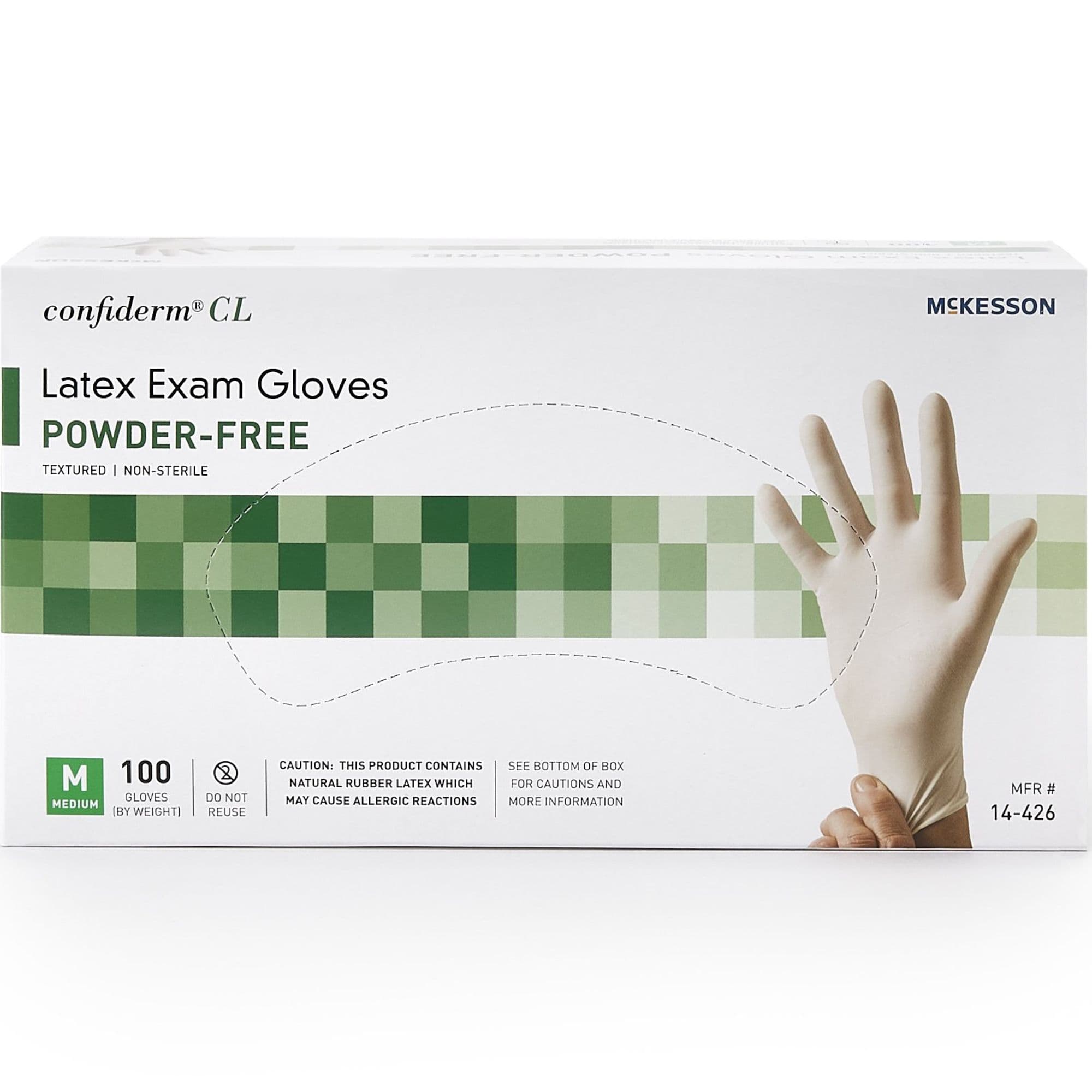 McKesson Confiderm Powder Free Gloves, Ivory