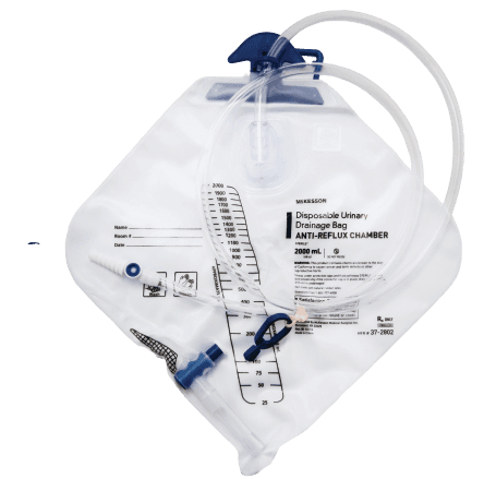 McKesson Urinary Drainage Bag with Anti-Reflux Chamber
