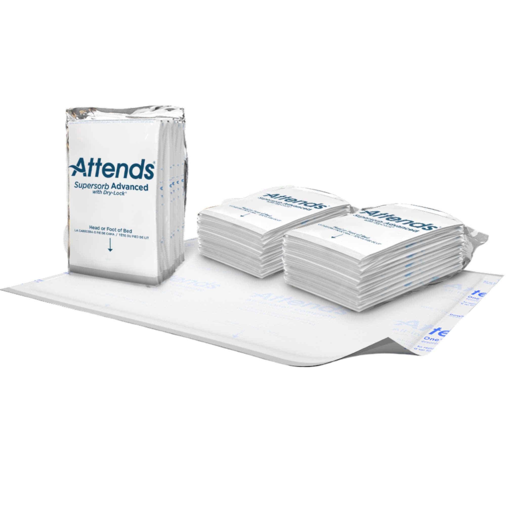 Attends Supersorb Advanced Incontinence Underpads, Heavy Absorbency