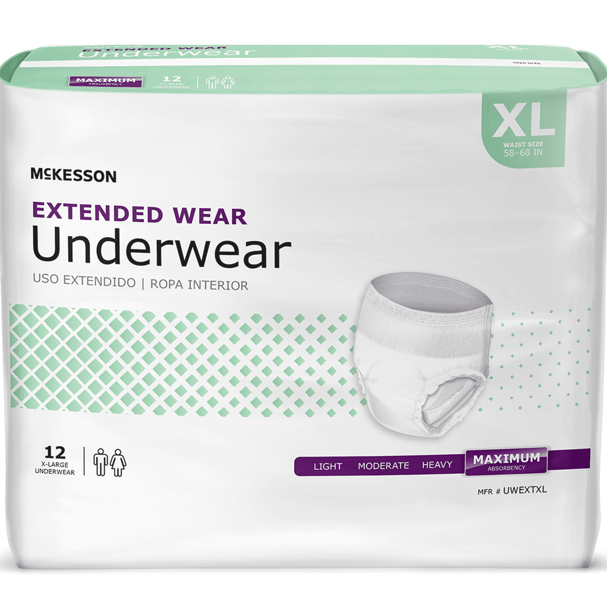 McKesson Extended Wear Pull-Up Underwear, Maximum