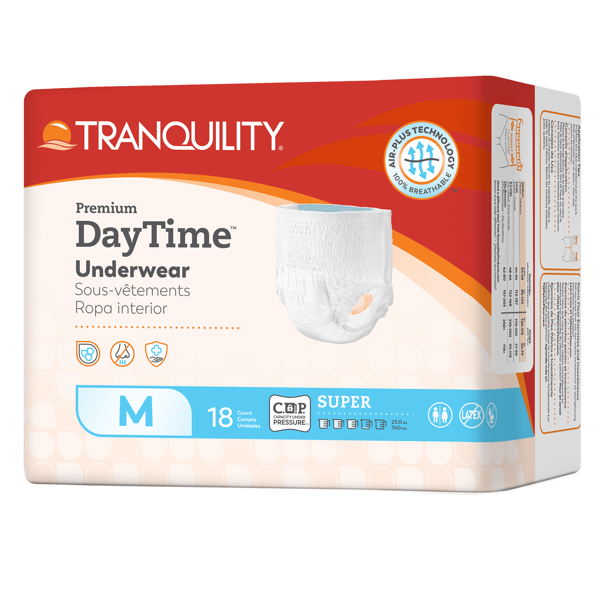 Tranquility Premium DayTime Adult Incontinence Pull-Up Underwear, Super Absorbency