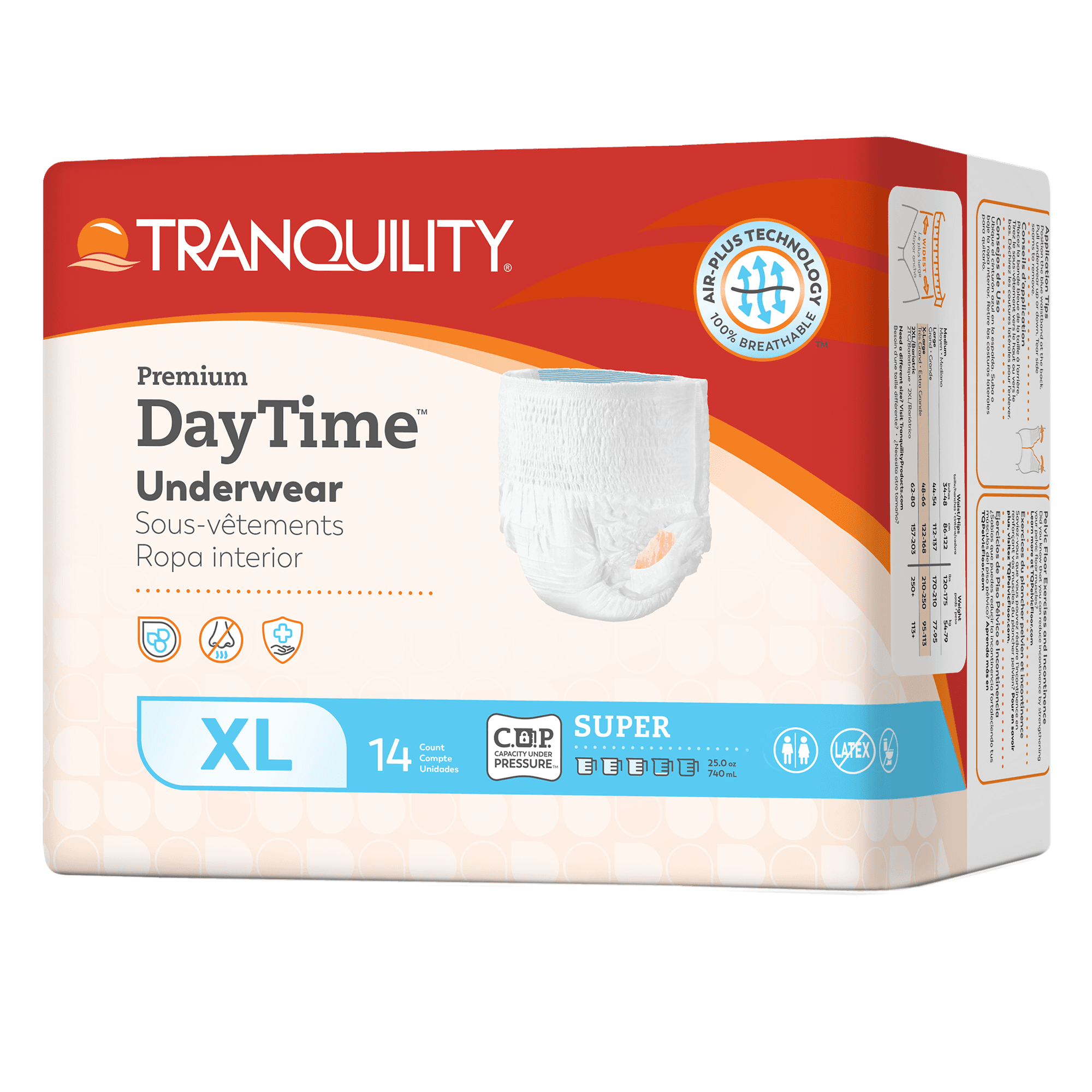 Tranquility Premium DayTime Adult Incontinence Pull-Up Underwear, Super Absorbency