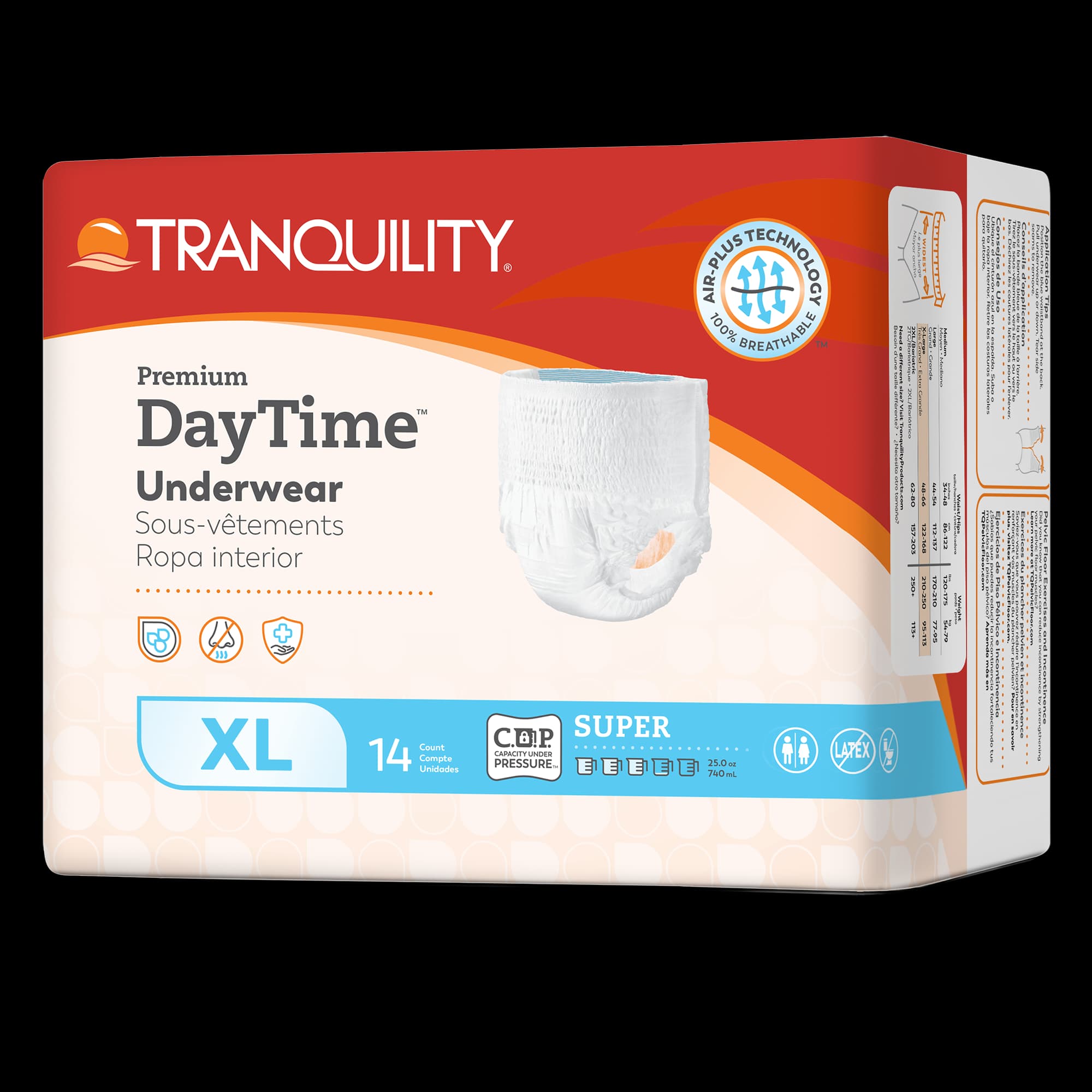 Tranquility Premium DayTime Adult Incontinence Pull-Up Underwear, Super Absorbency