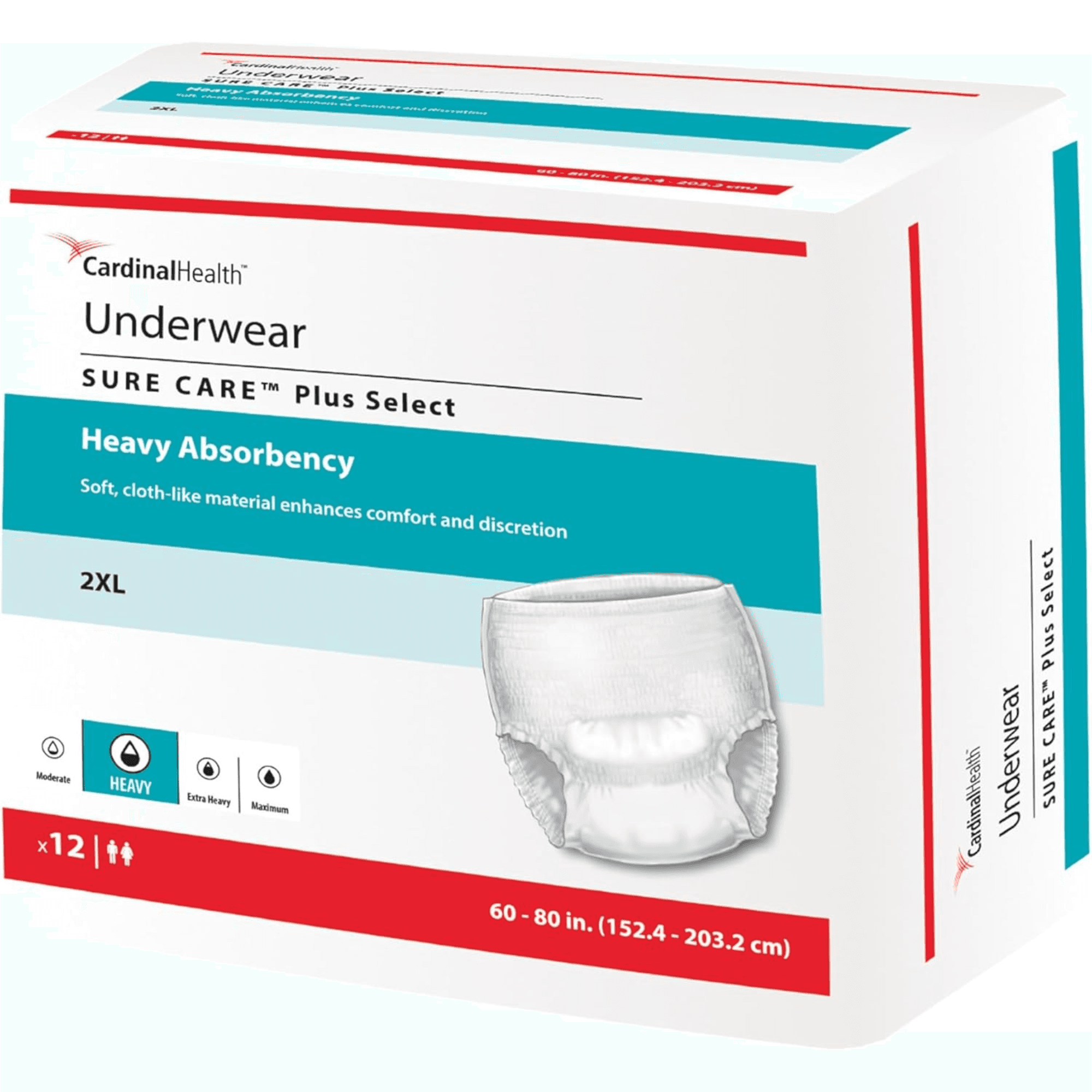 Cardinal Sure Care Plus Protective Pull-Up Underwear, Heavy Absorbency