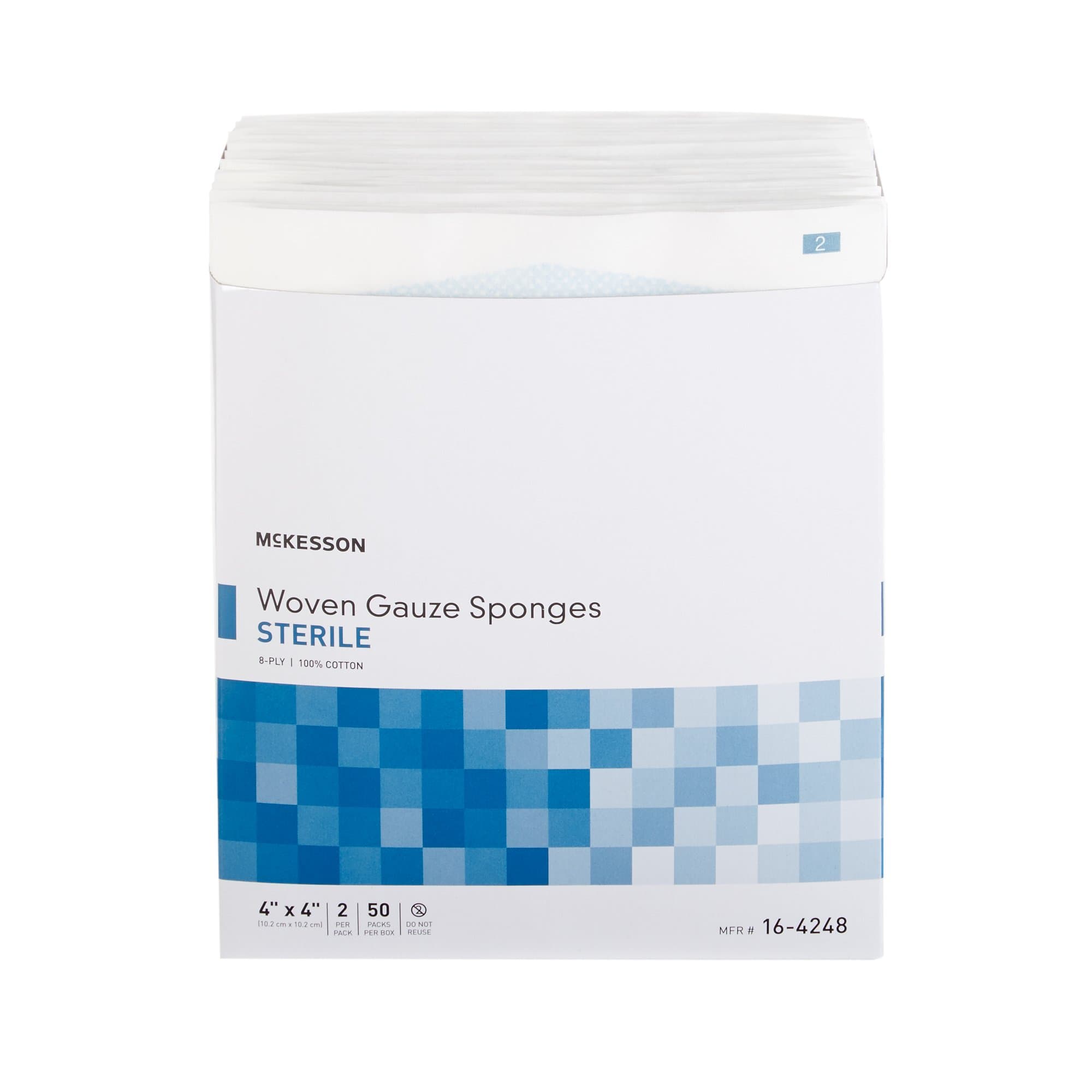 McKesson 8-Ply Woven Gauze Sponges, Sterile