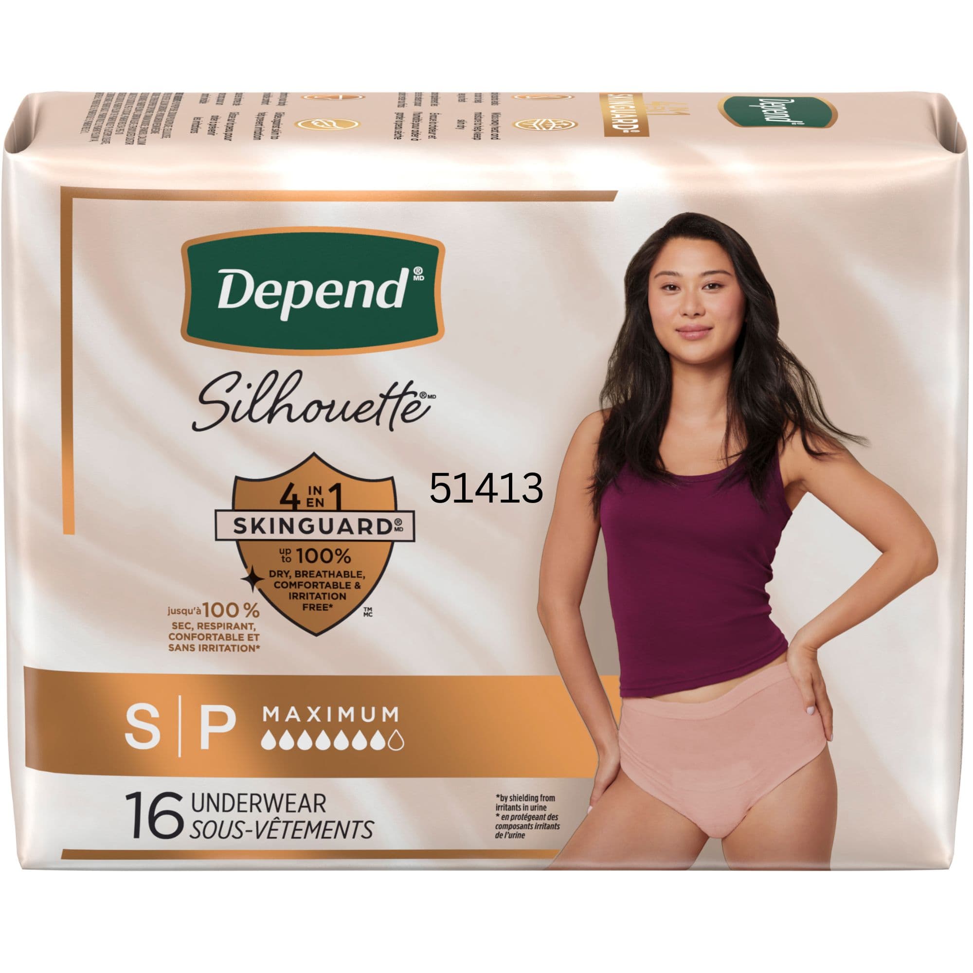 Depend Silhouette Pull-Up Underwear, Maximum
