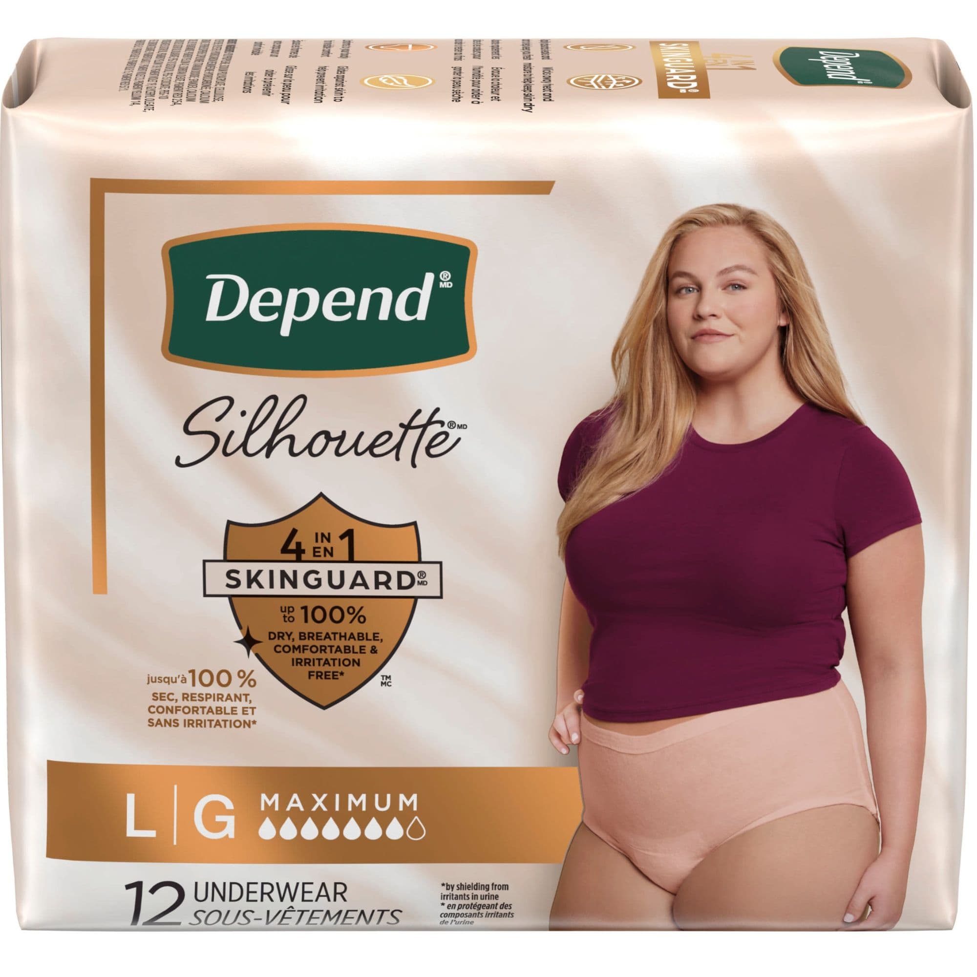 Depend Silhouette Pull-Up Underwear, Maximum