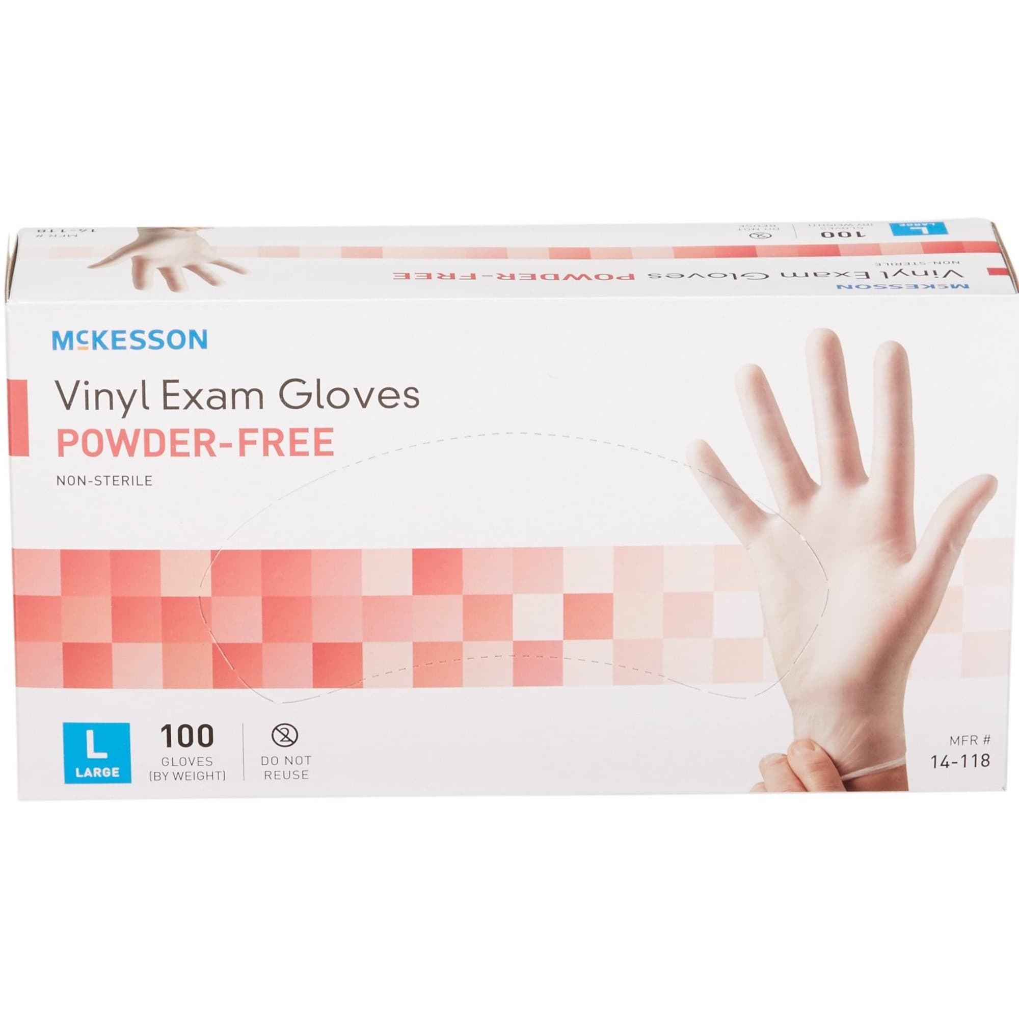 McKesson Vinyl Powder-Free Exam Gloves
