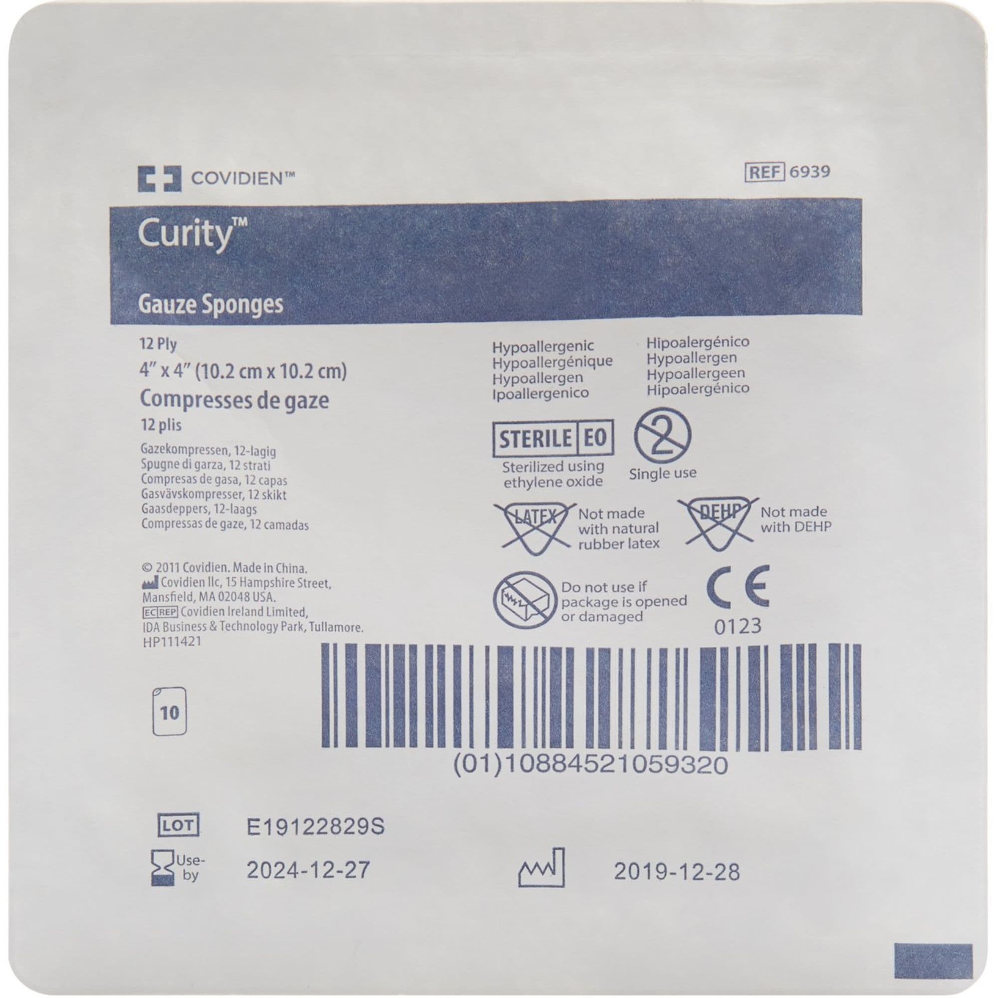 Curity 12-Ply Gauze Sponges