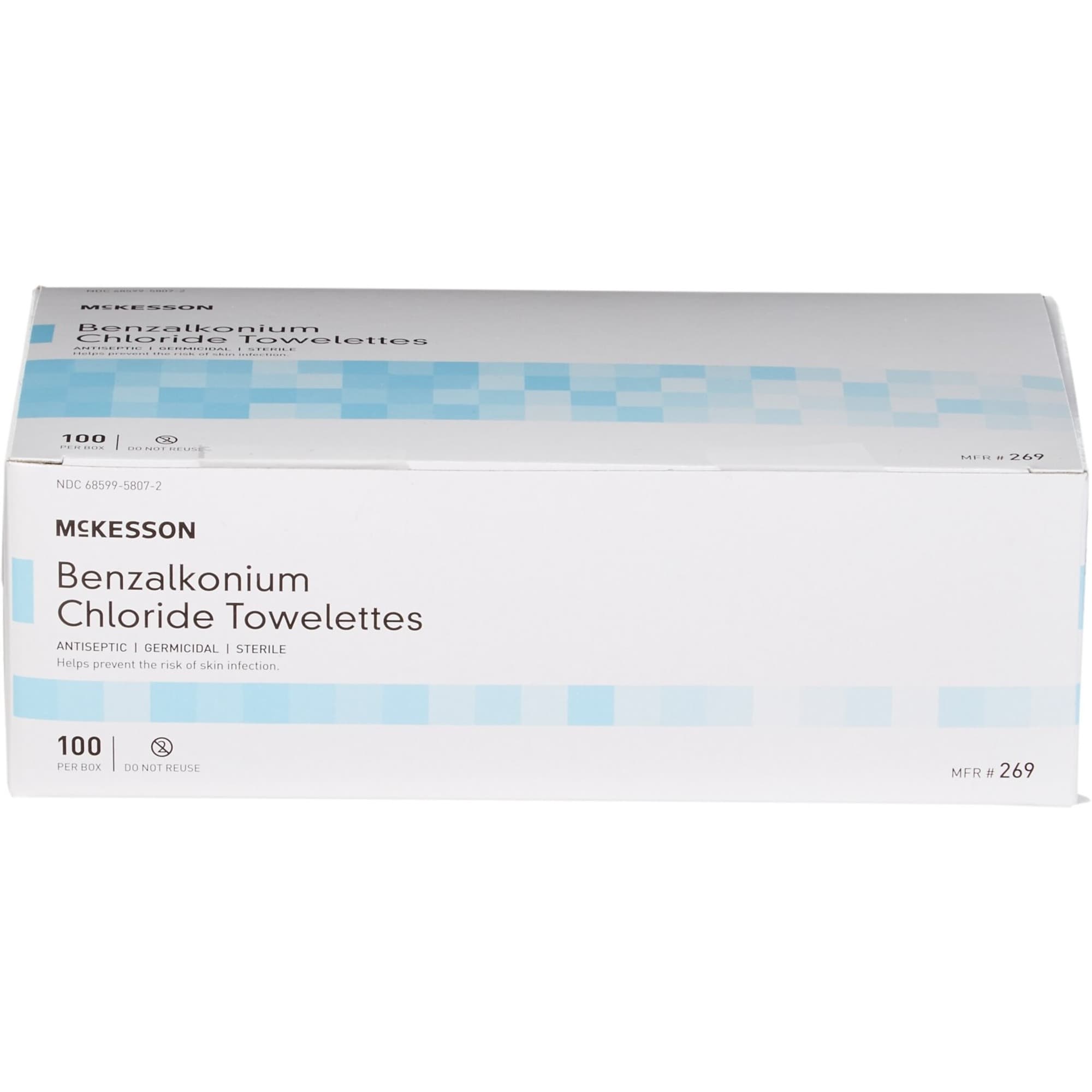 McKesson Sanitizing Skin Wipe, Benzalkonium Chloride