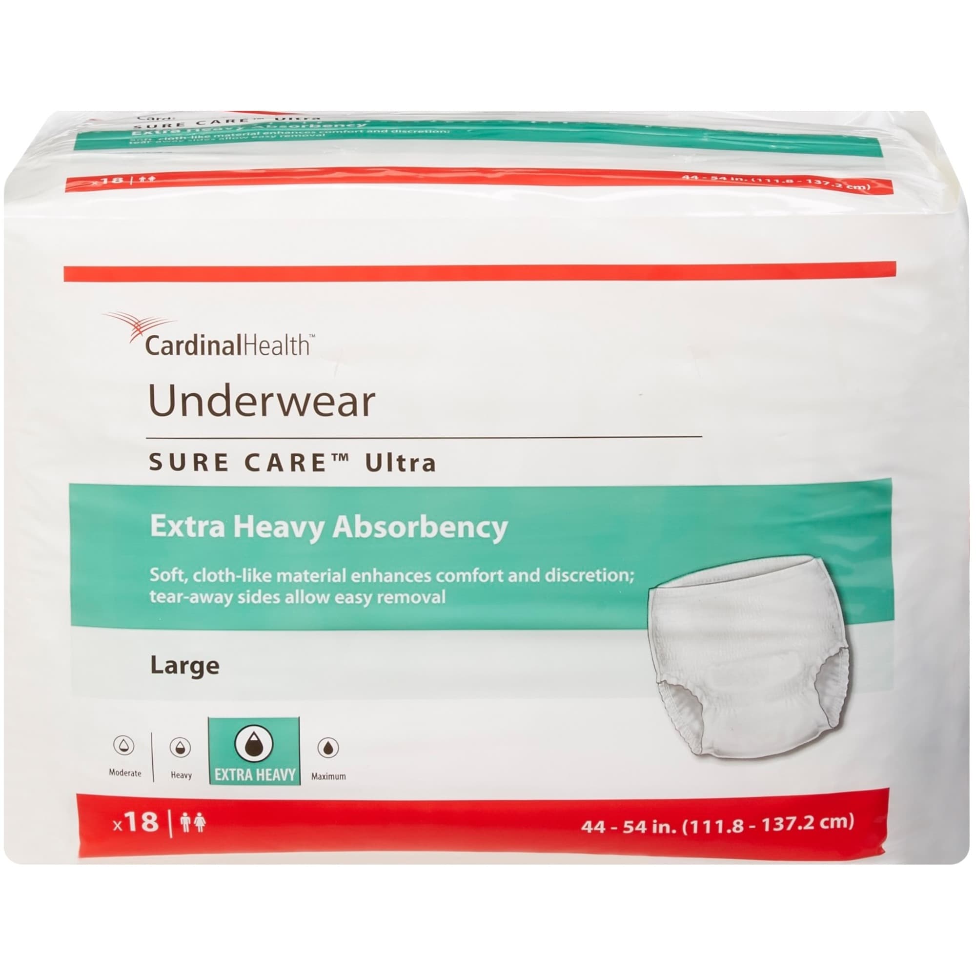 Cardinal Health Sure Care Ultra Pull-Up Underwear, Extra Heavy