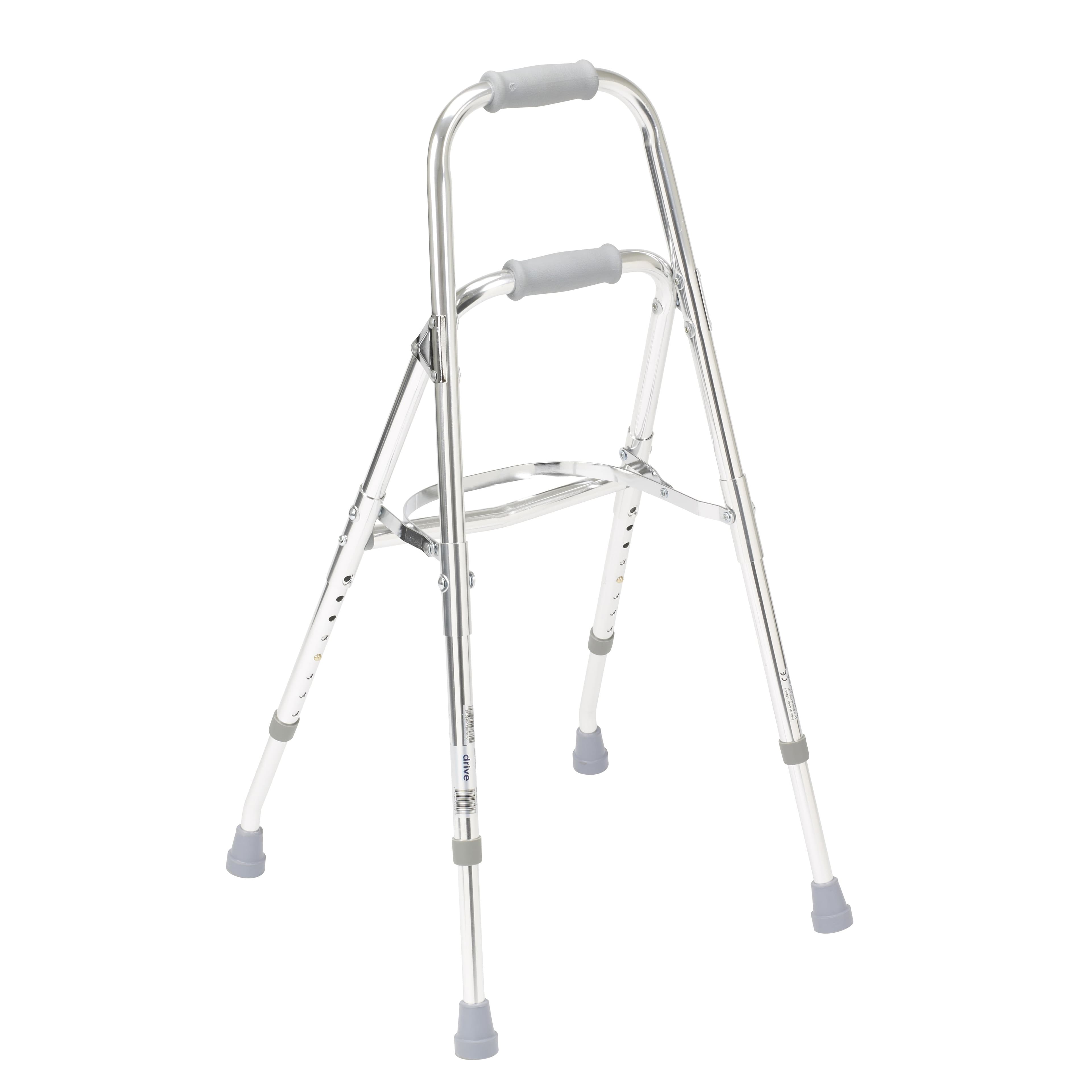 Drive Side Step Adjustable Height Folding Walker