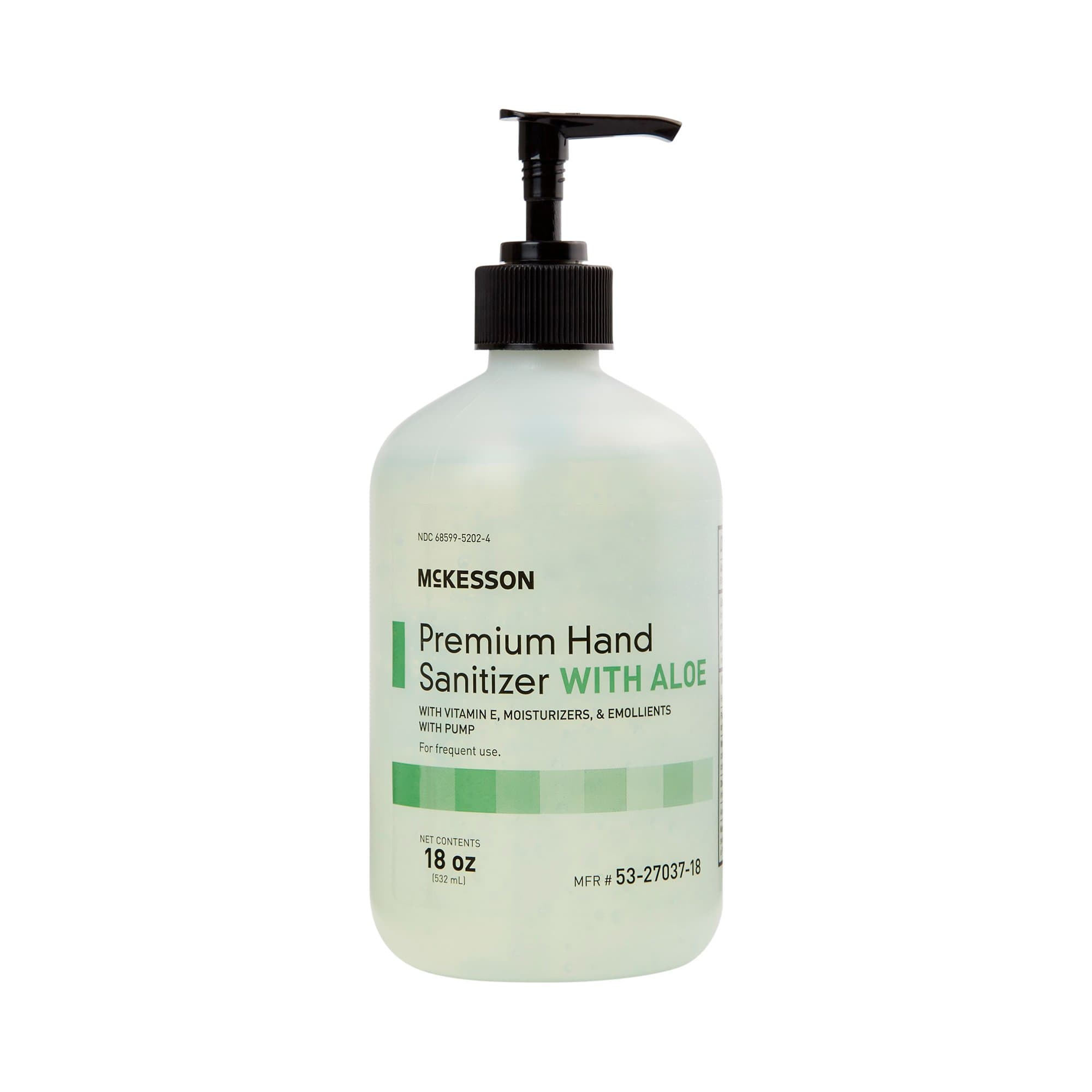 McKesson Premium Hand Sanitizer with Aloe, Spring Water Scent