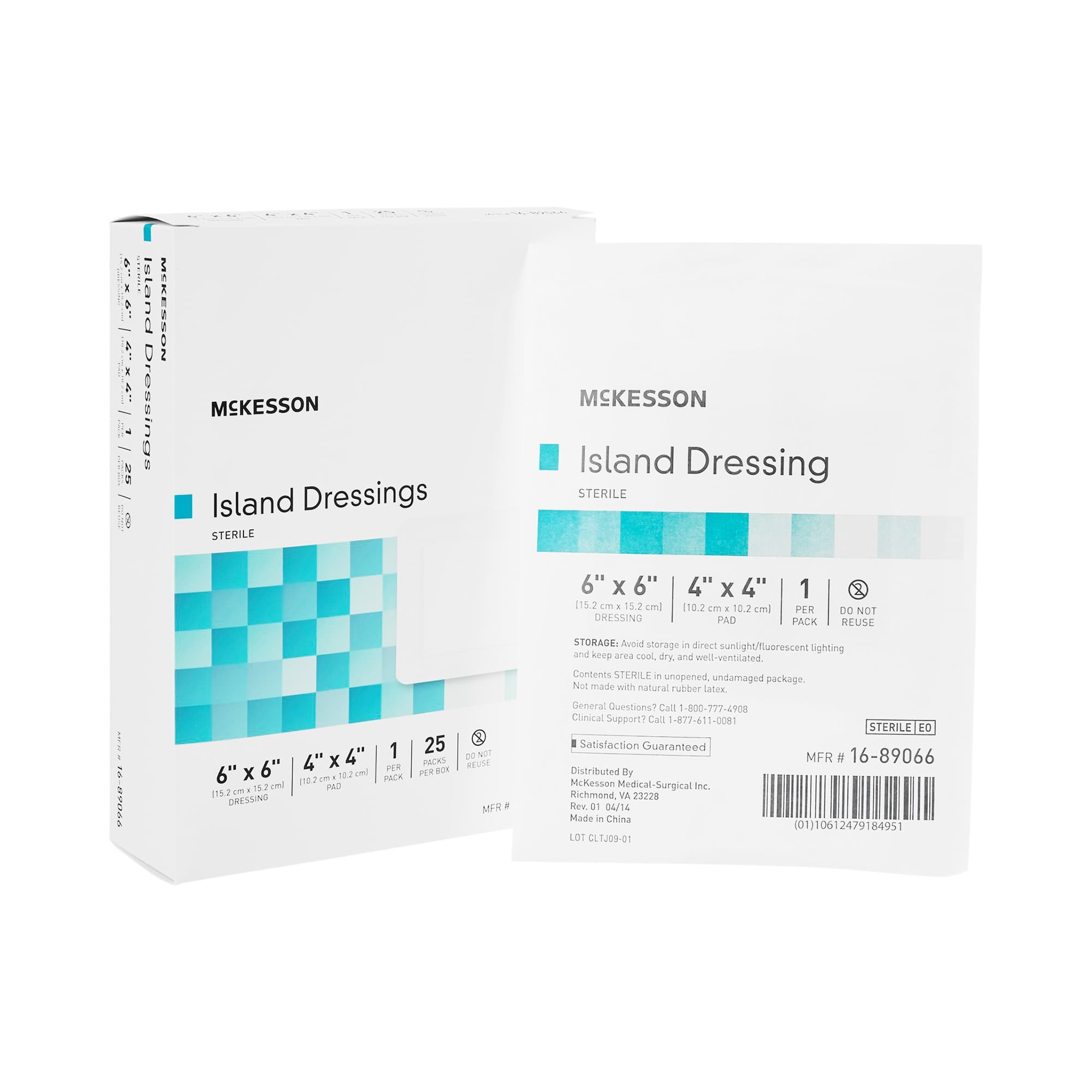 McKesson Square Island Dressings, Sterile