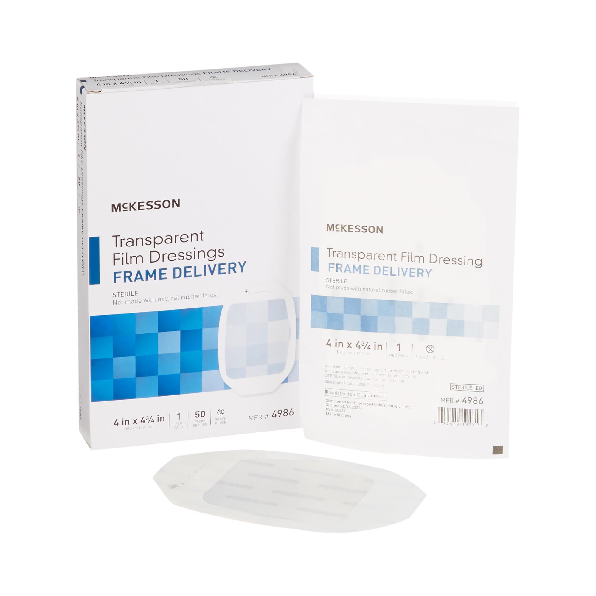 McKesson Transparent Film Dressing Octagon, Sterile