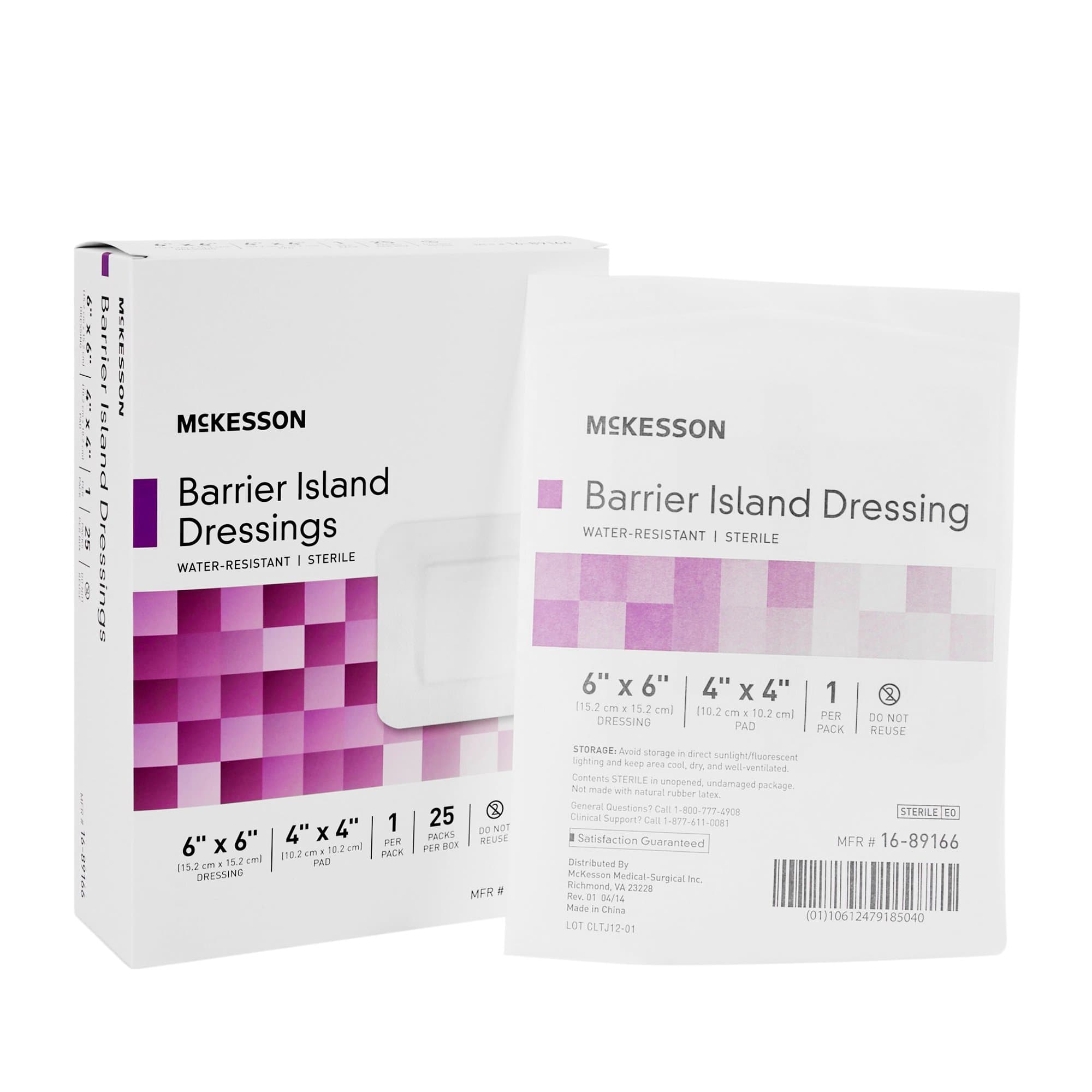 McKesson Barrier Island Dressing, Sterile
