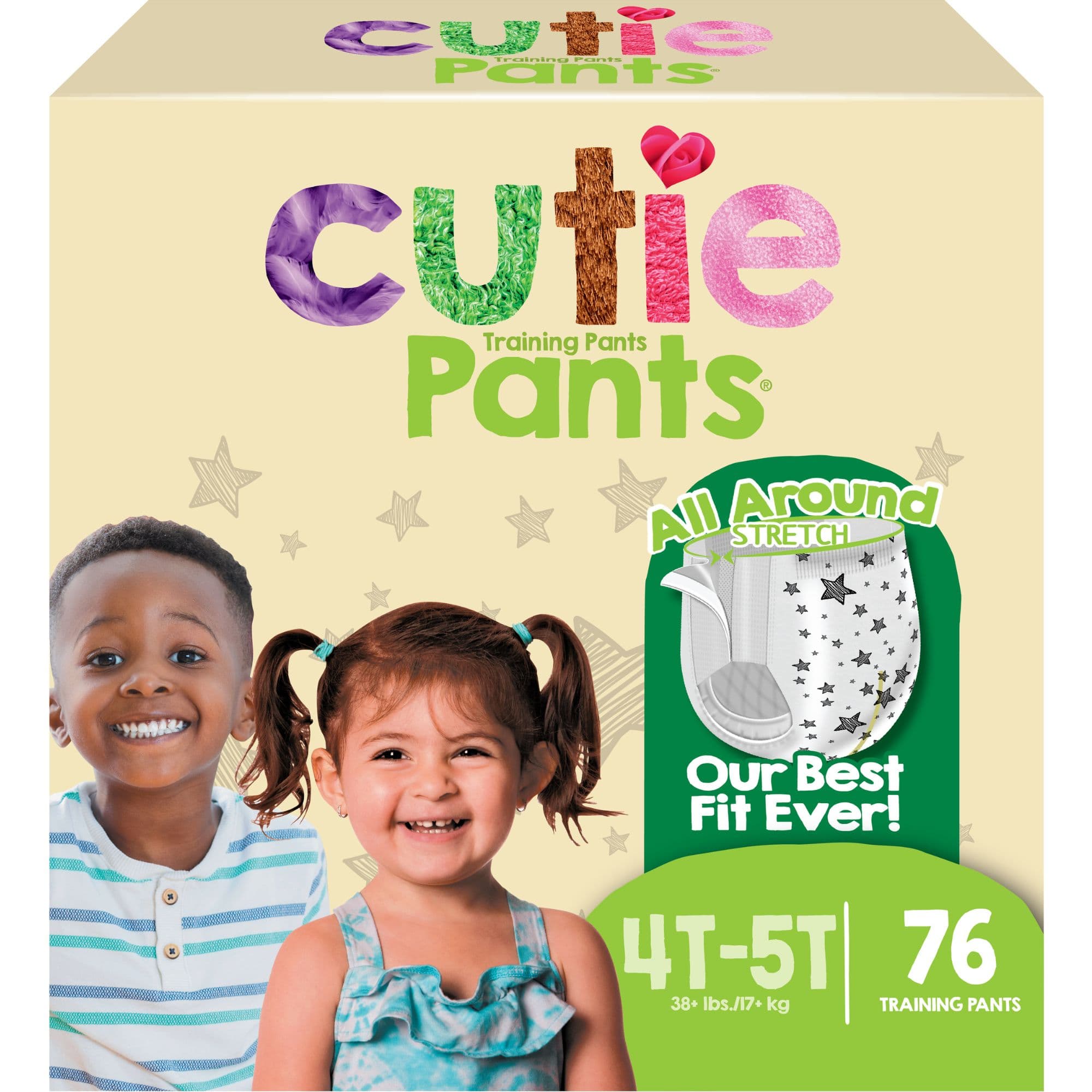 Cutie Pants Toddler Disposable Training Pants Pull ups, Heavy