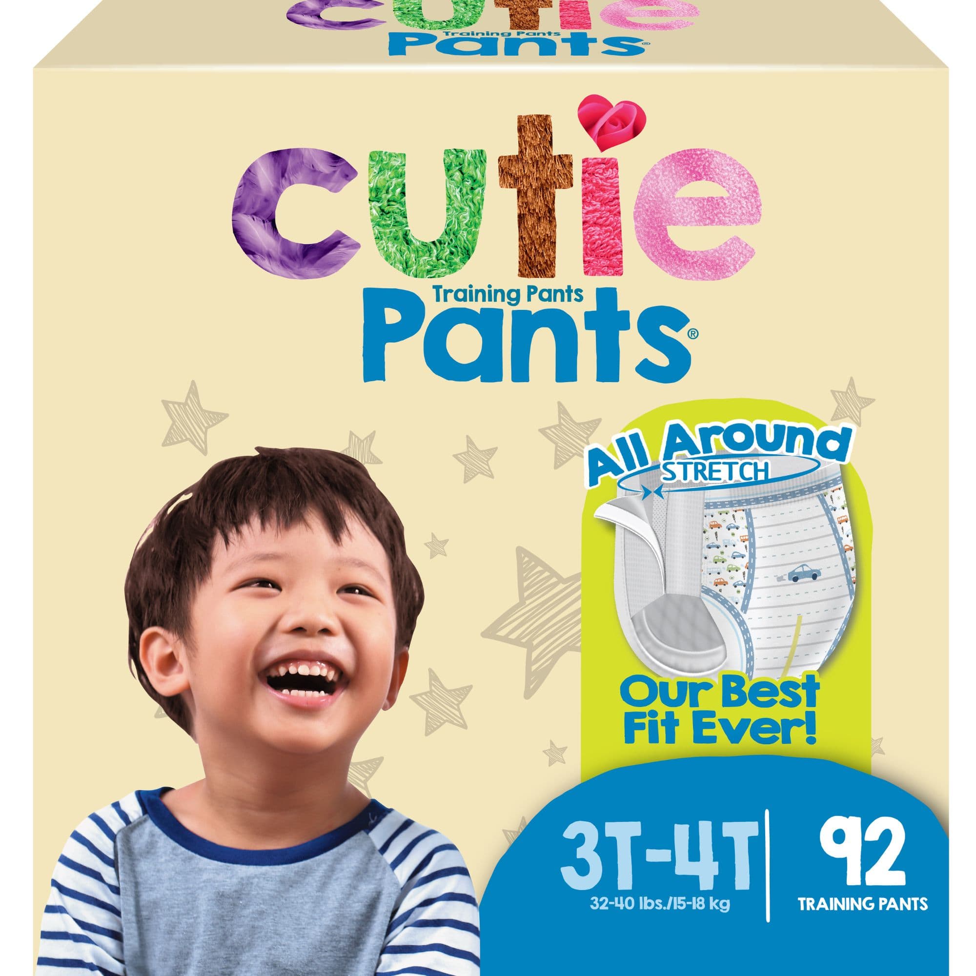 Cutie Pants Disposable Male Toddler Training Pants, Heavy