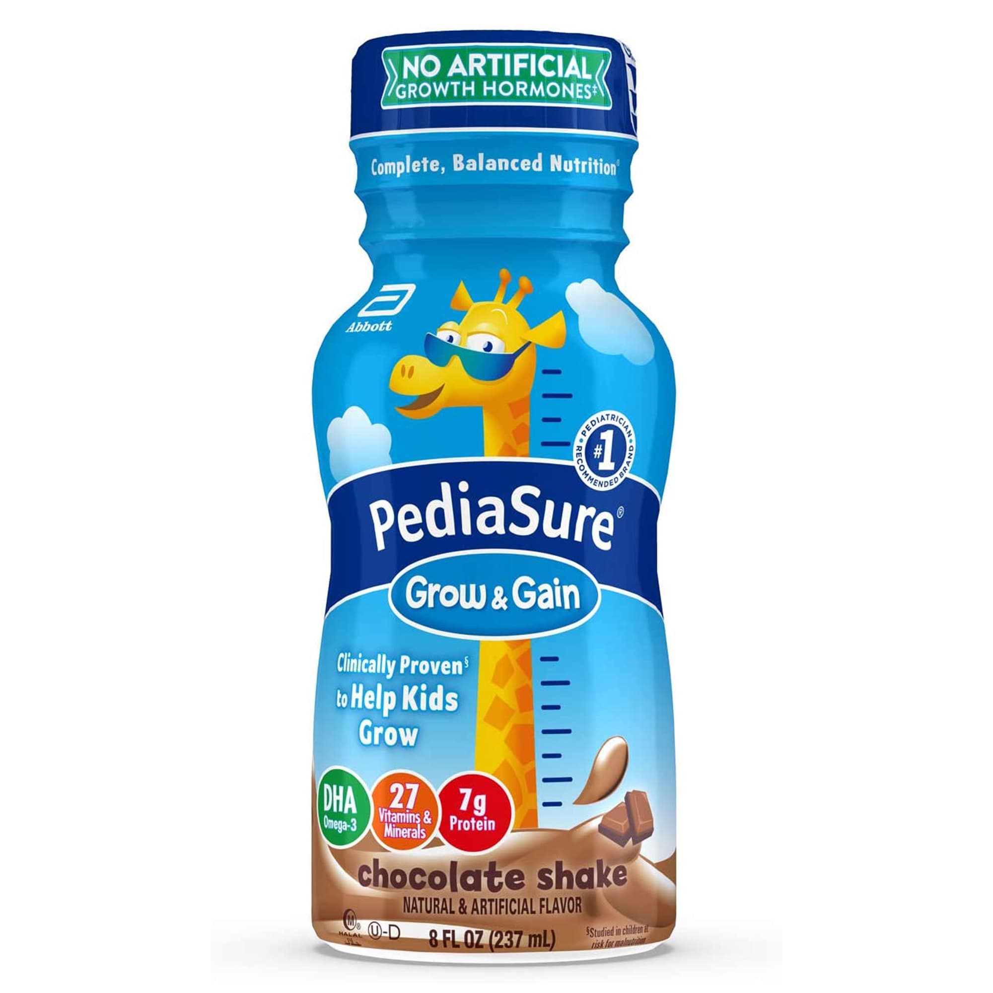 PediaSure Grow & Gain Pediatric Shake, Chocolate, 8 oz.