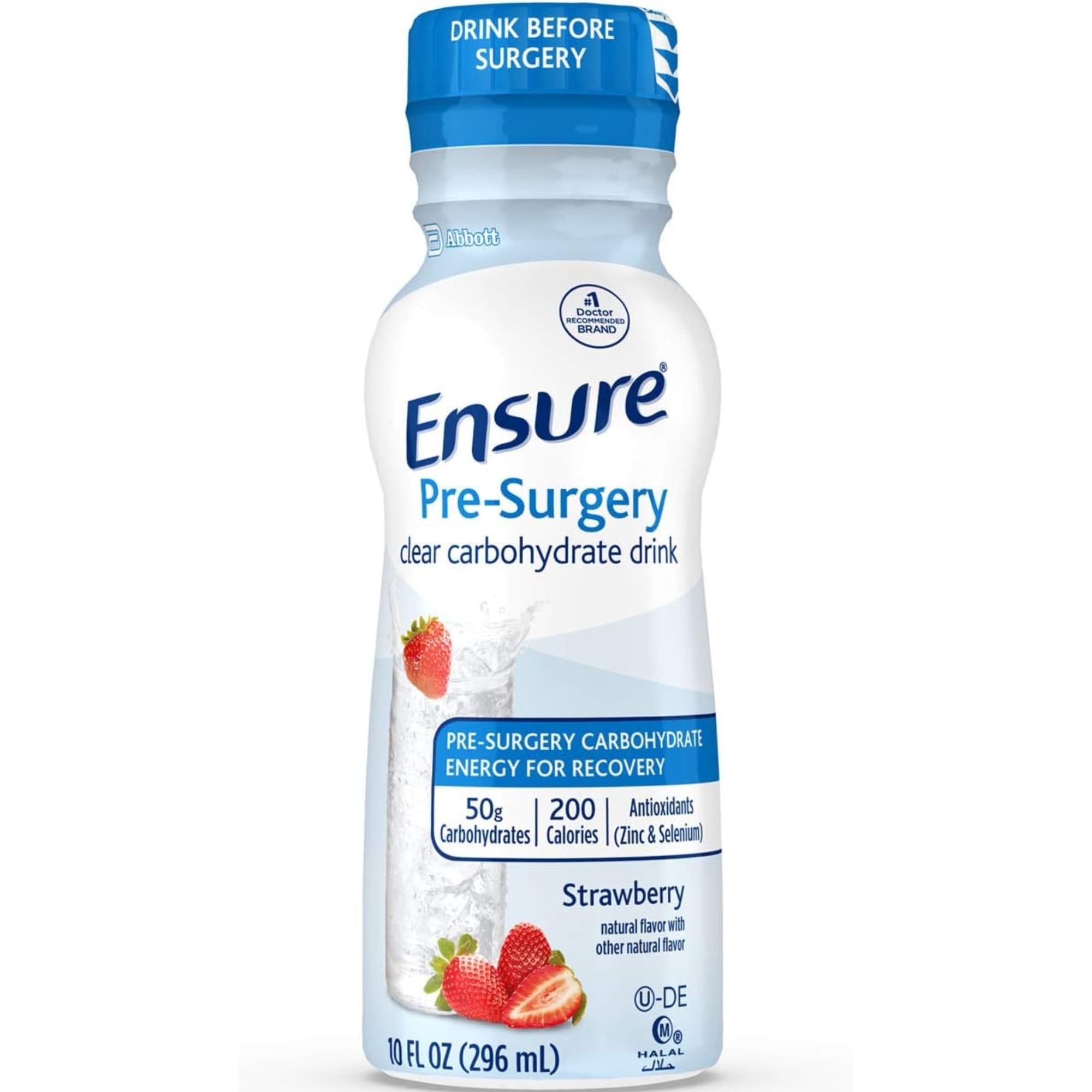 Ensure® Pre-Surgery Clear Carbohydrate Drink, 10 oz, Strawberry
