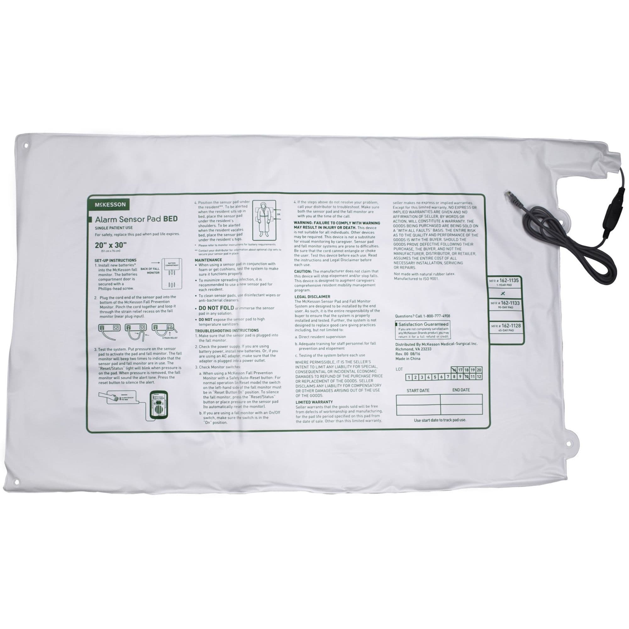McKesson Alarm Sensor Pad, Bed